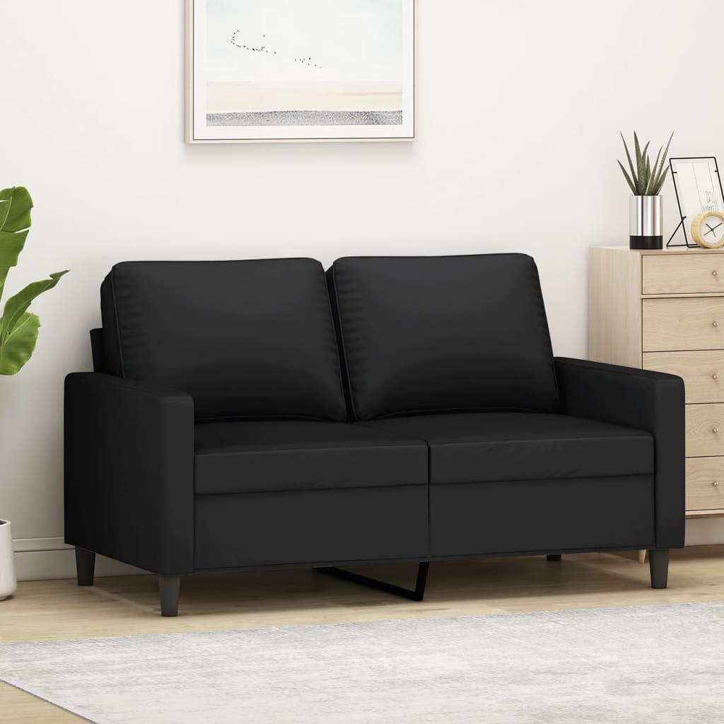 Vidaxl 2-Seater Sofa Black 47.2 Velvet
