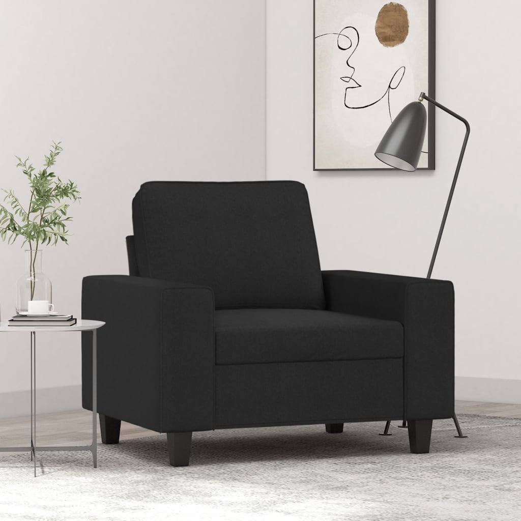 Vidaxl Sofa Chair Black 23.6 Fabric