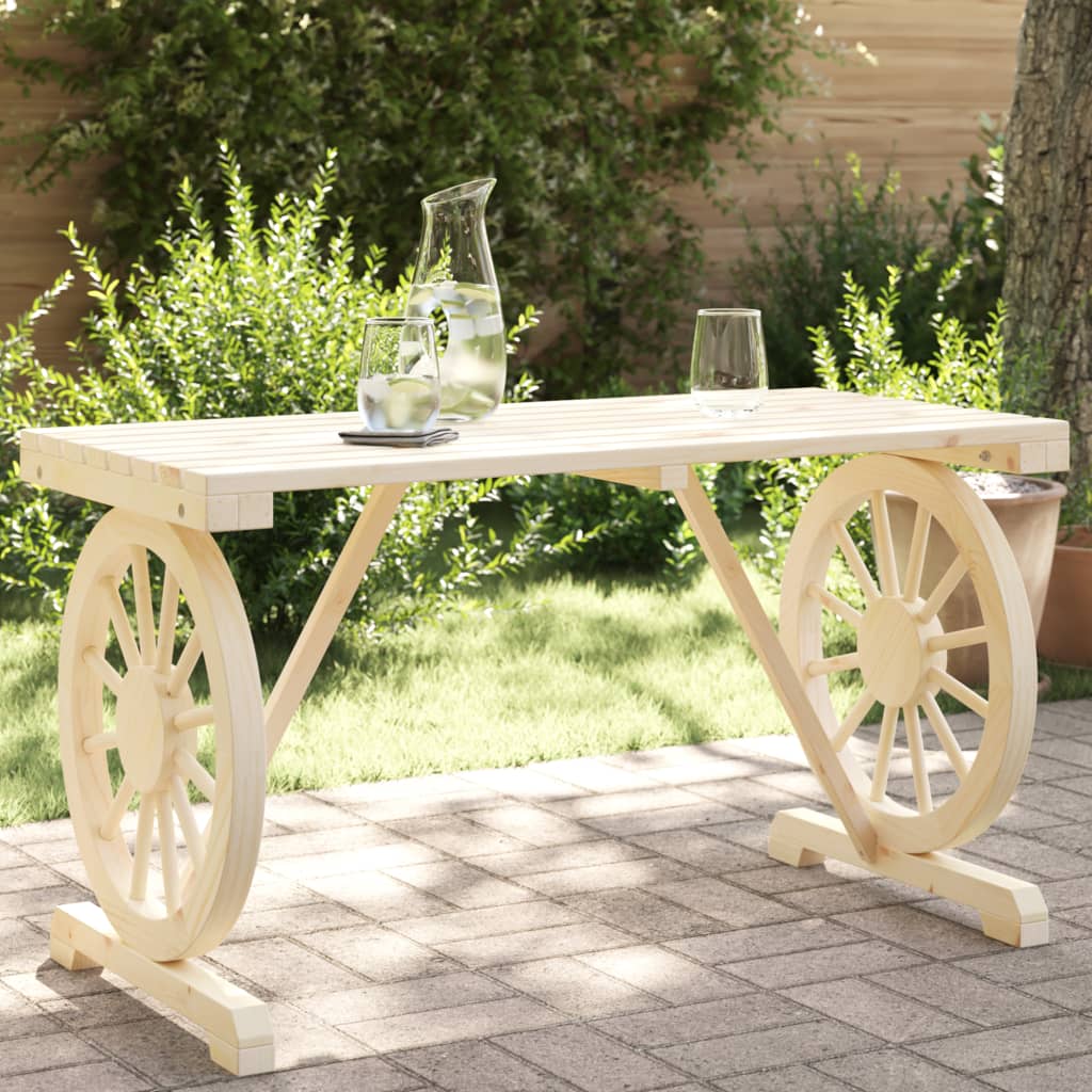Vidaxl Patio Table 45.3X21.7X25.6 Solid Wood Fir