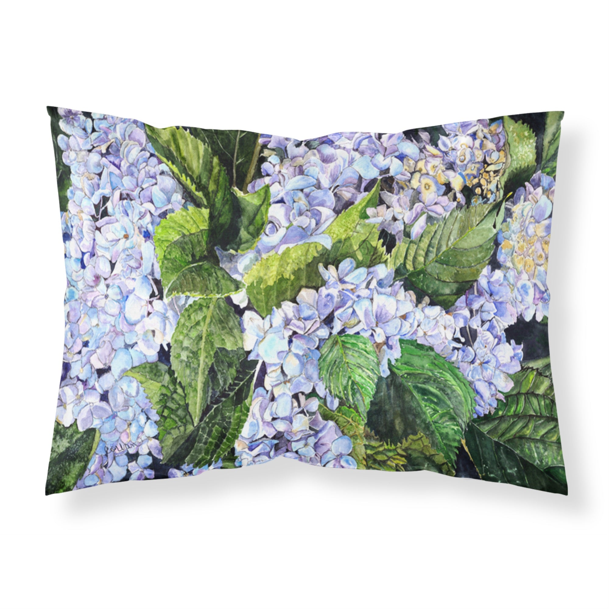 Caroline'S Treasures 8730Pillowcase Hydrangea Moisture Wicking Fabric Standard Pillowcase, Large, Multicolor