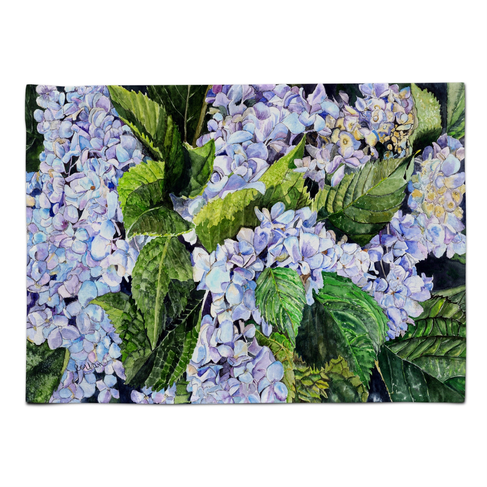 Caroline'S Treasures 8730Plmt Hydrangea Fabric Placemat, Multicolor