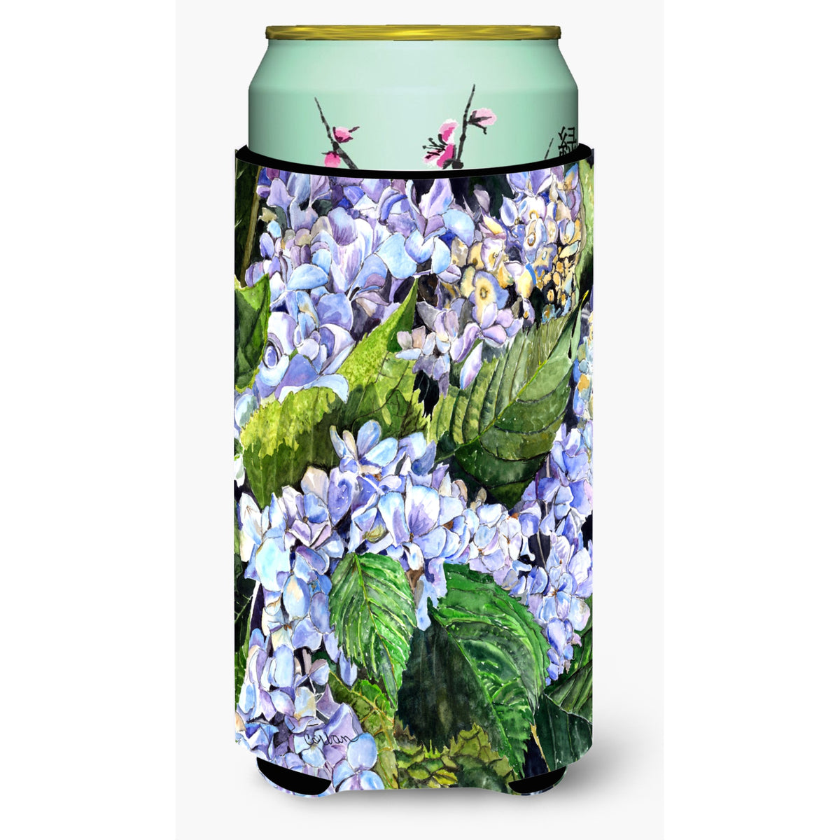Hydrangea  Tall Boy Beverage Insulator Beverage Insulator Hugger