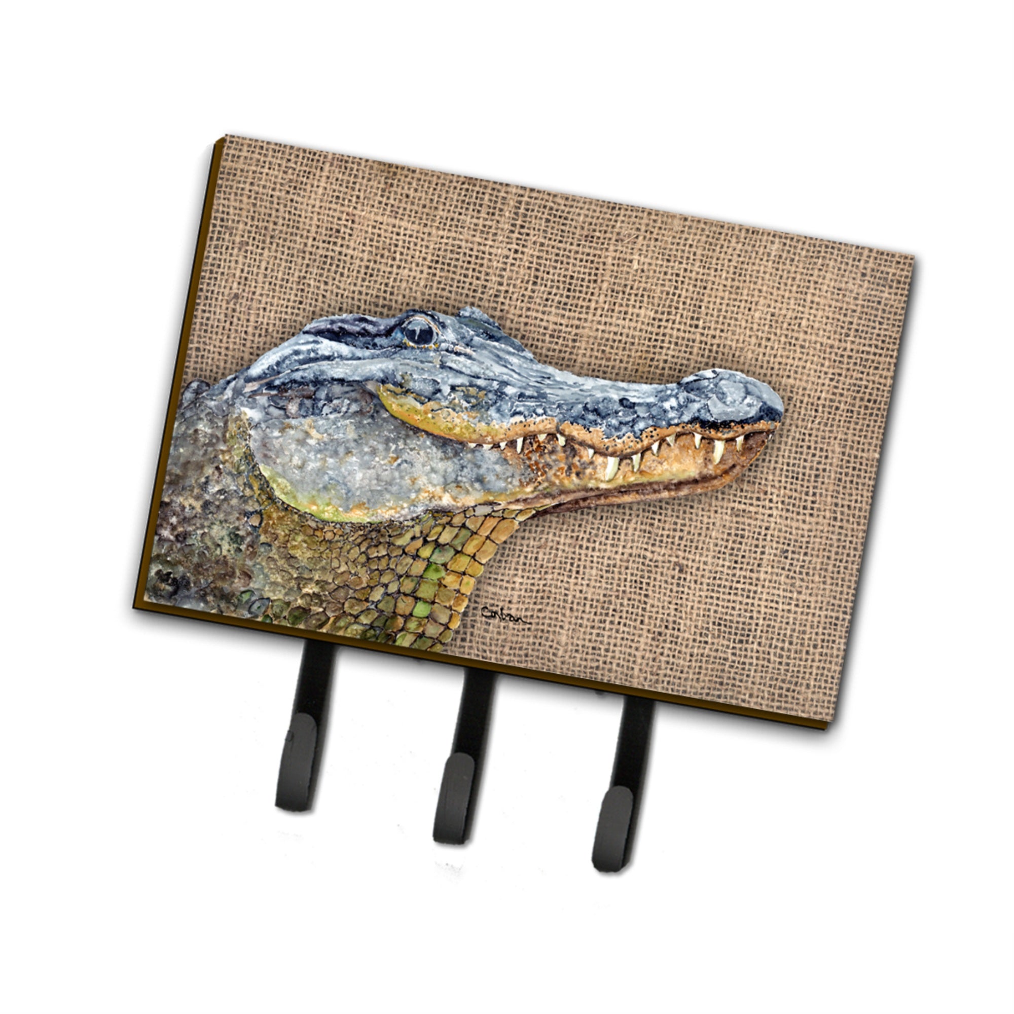 Caroline'S Treasures 8733Th68 Alligator Leash Or Key Holder, Large, Multicolor