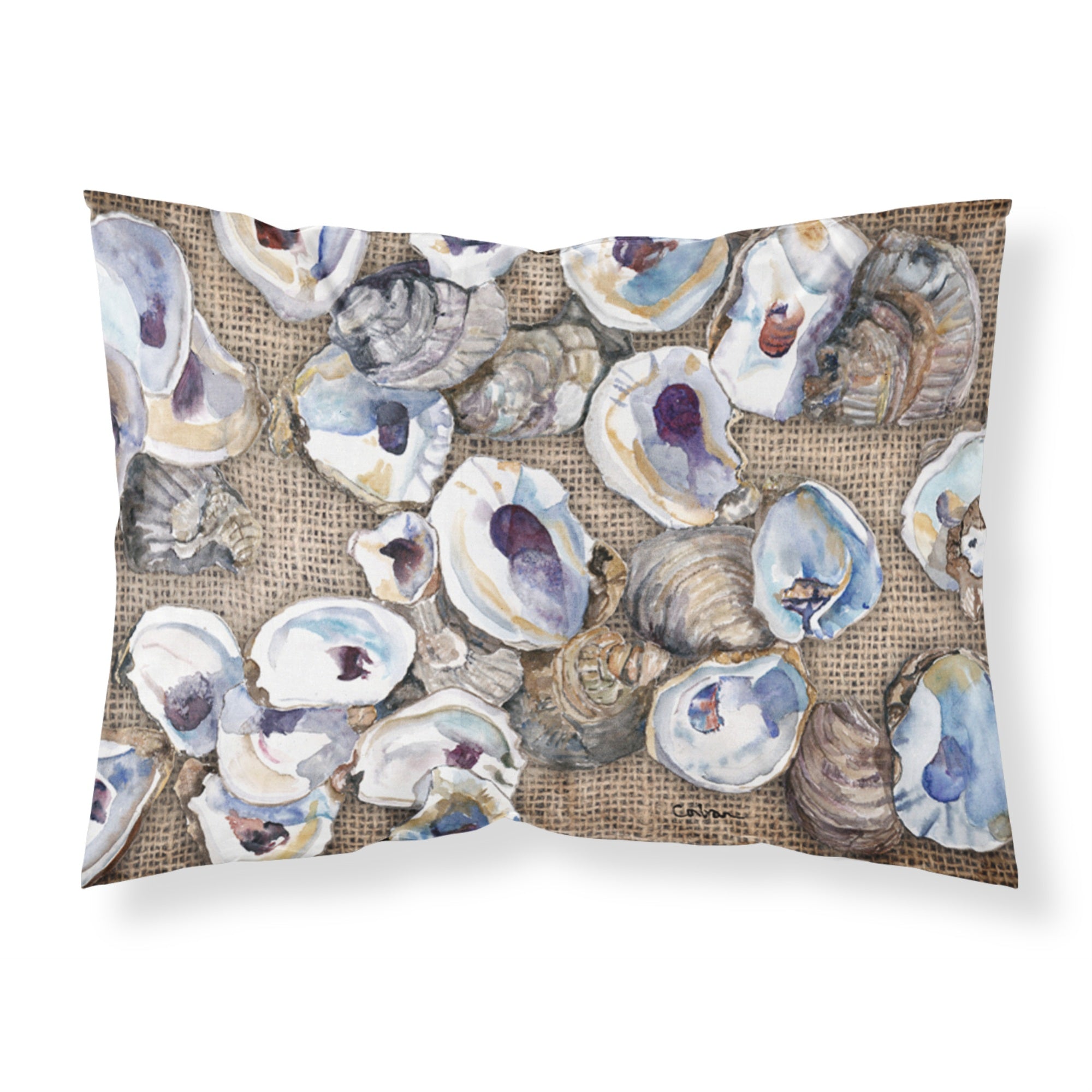 Caroline'S Treasures 8734Pillowcase Oyster Moisture Wicking Fabric Standard Pillowcase, Large, Multicolor