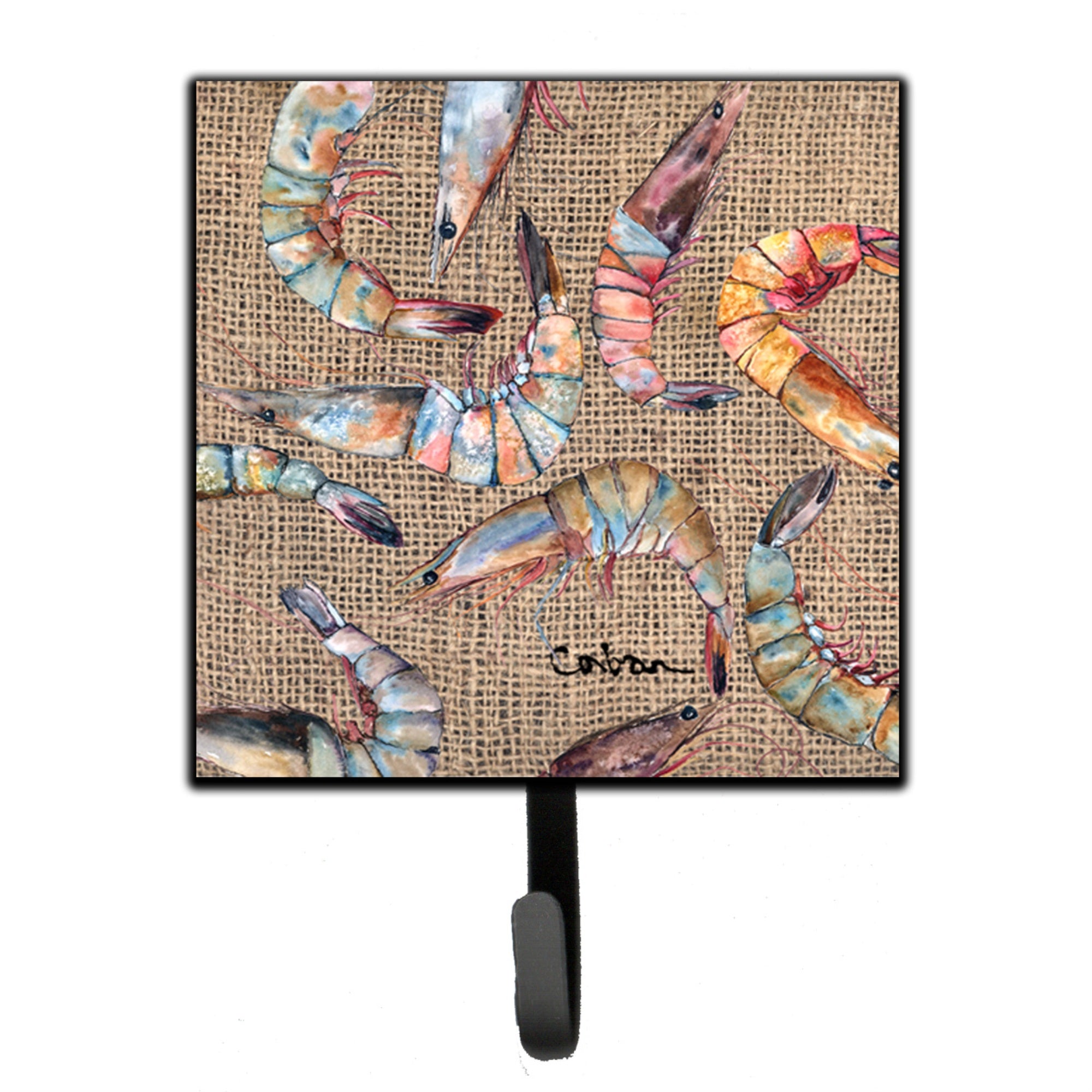 Caroline'S Treasures 8738Sh4 Shrimp Leash Holder Or Key Hook, Small, Multicolor