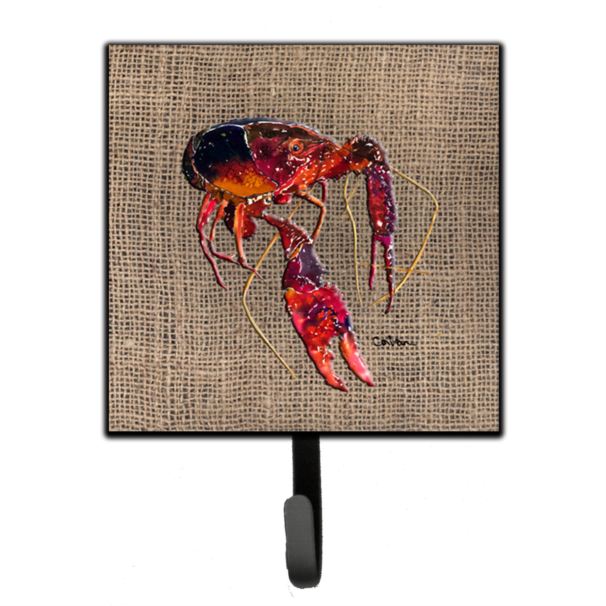 Caroline'S Treasures 8739Sh4 Crawfish Leash Holder Or Key Hook, Small, Multicolor