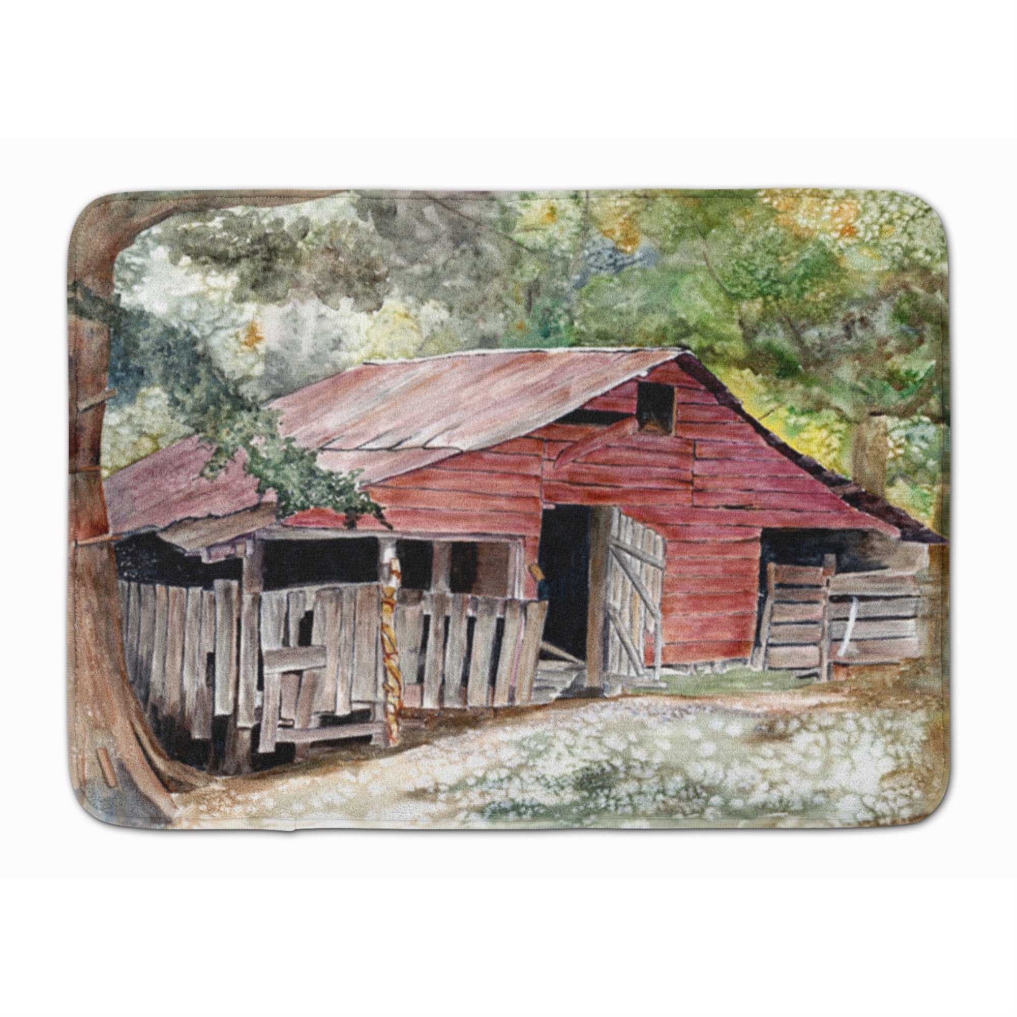 Caroline'S Treasures Old Barn Floor Mat, 19 X 27, Multicolor