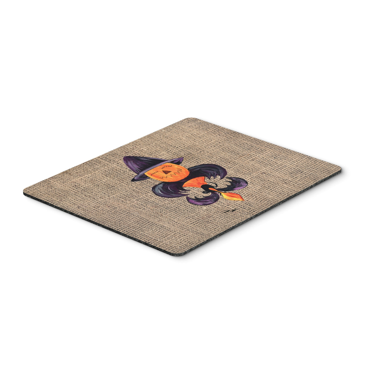 Caroline'S Treasures Mouse/Hot Pad/Trivet, Halloween Pumpkin Bat Fleur De Lis (8748Mp)
