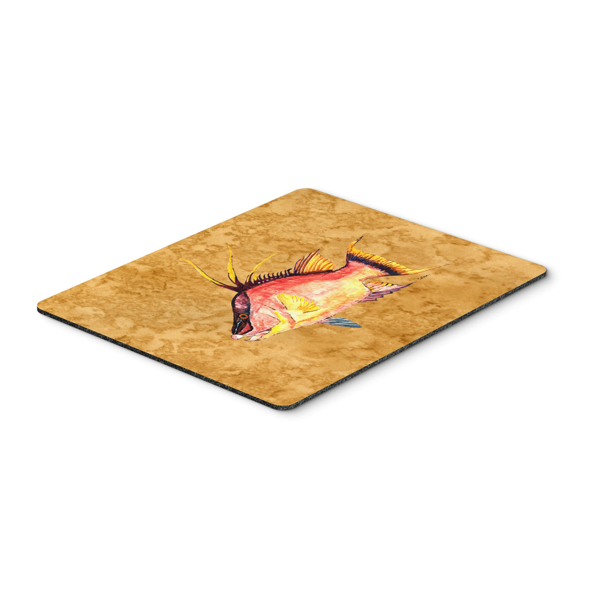 Caroline'S Treasures Hog Snapper On Gold Mouse Pad/Hot Pad/Trivet (8751Mp)