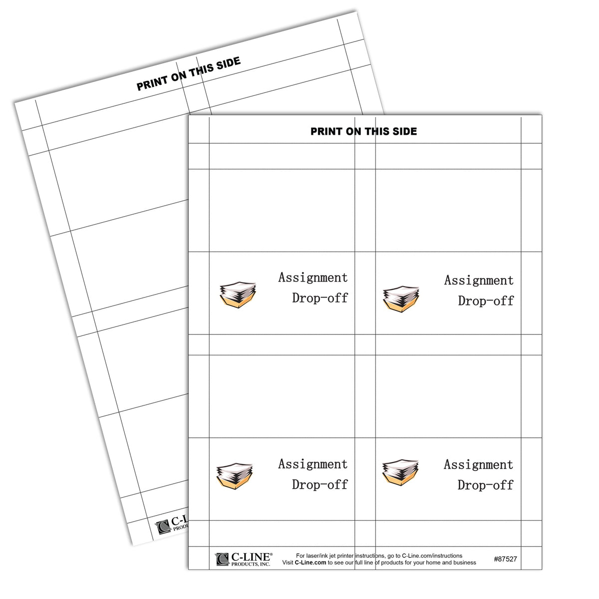 Small Scored White Name Tent Cardstock, 160/Bx, 87527