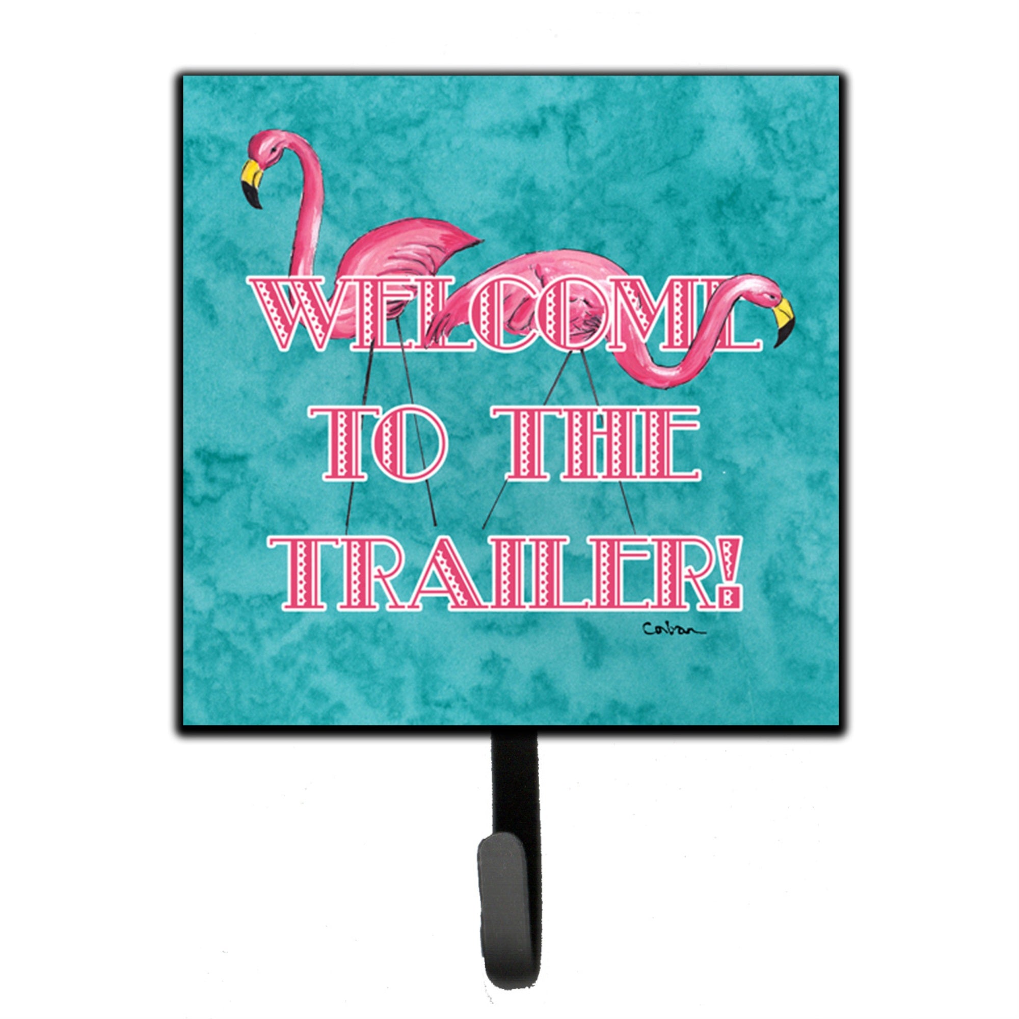 Caroline'S Treasures 8757Sh4 Welcome To The Trailer Leash Or Key Holder, Small, Multicolor