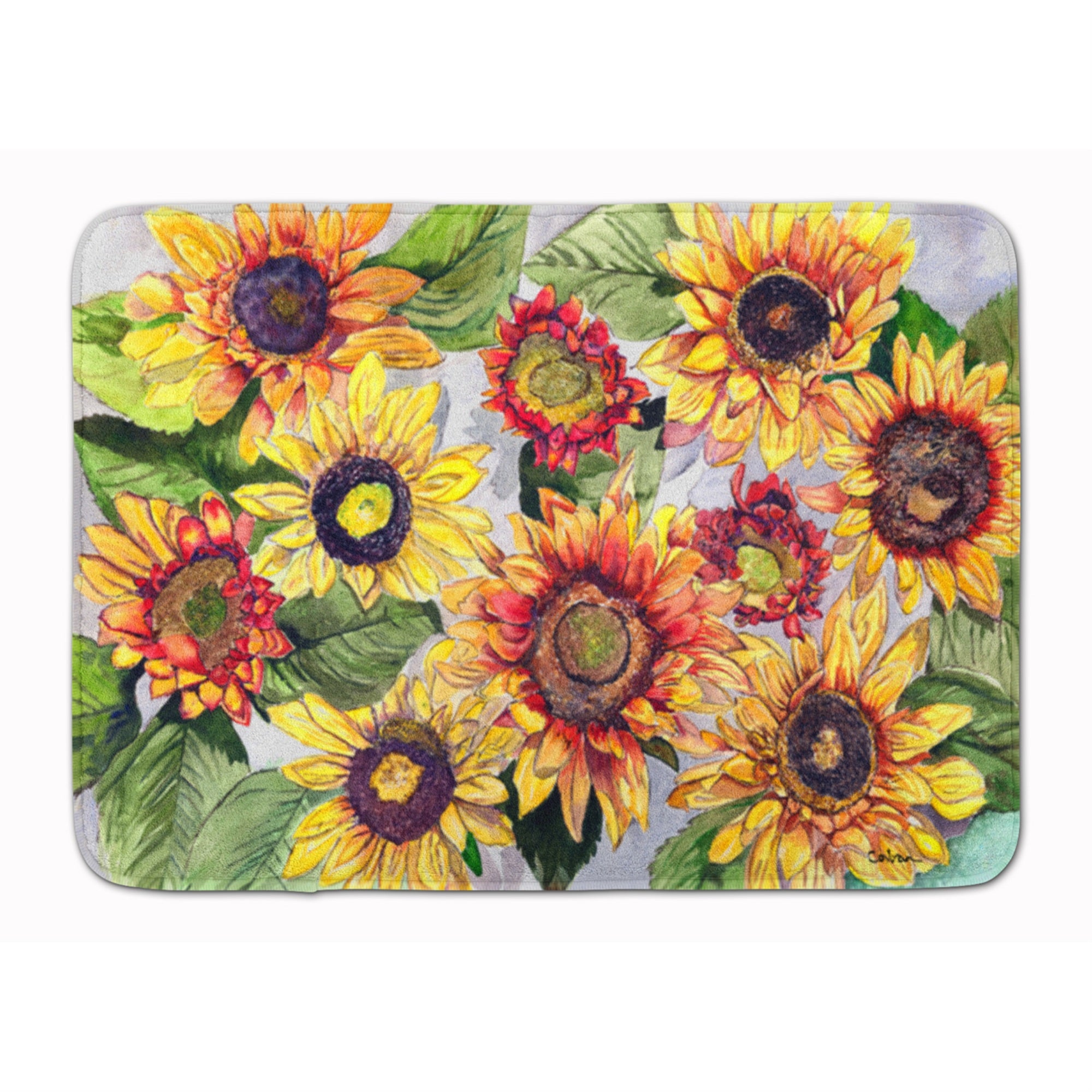 Caroline'S Treasures Sunflowers Floor Mat, 19 X 27, Multicolor