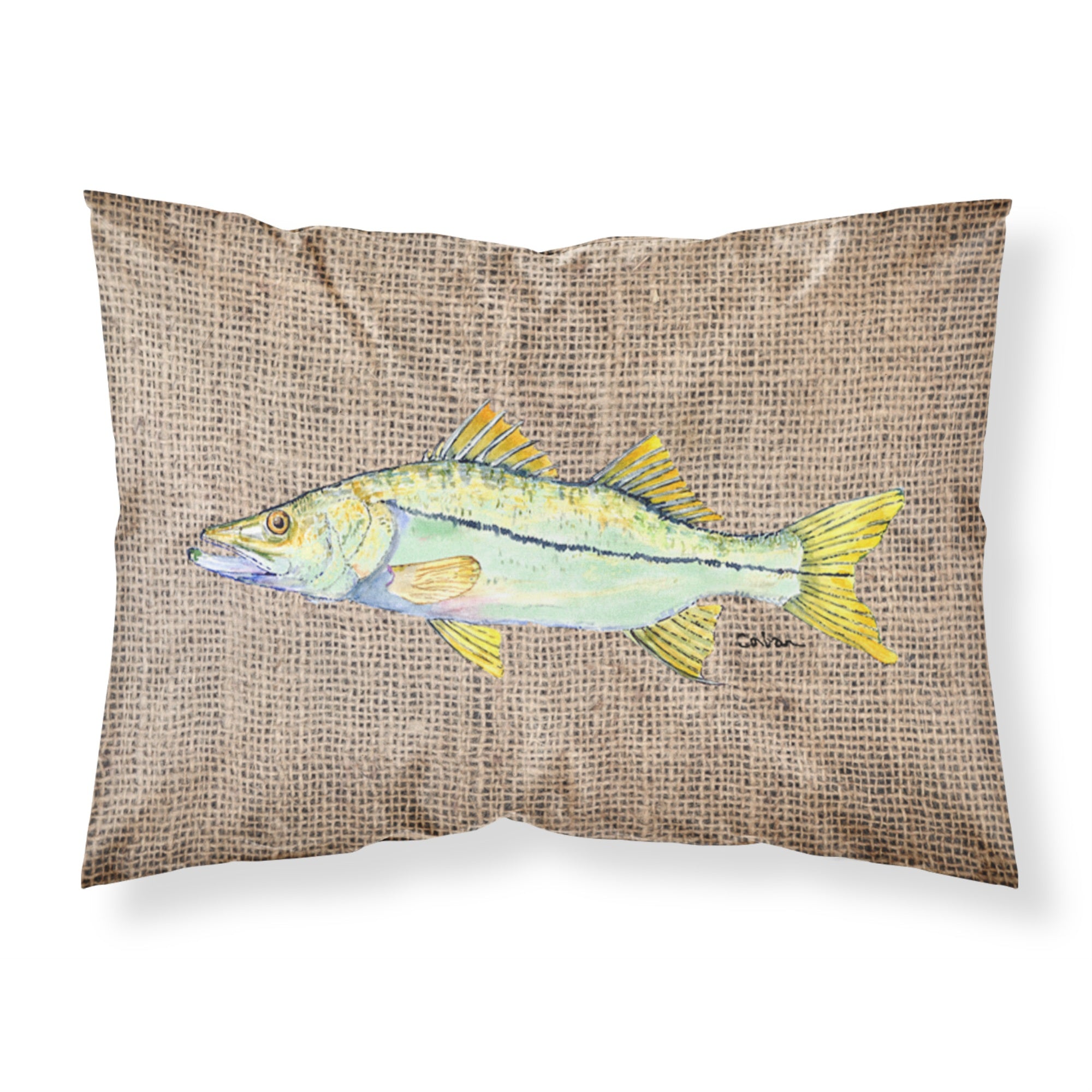 Caroline'S Treasures 8772Pillowcase Fish-Snook Moisture Wicking Fabric Standard Pillowcase, Large, Multicolor