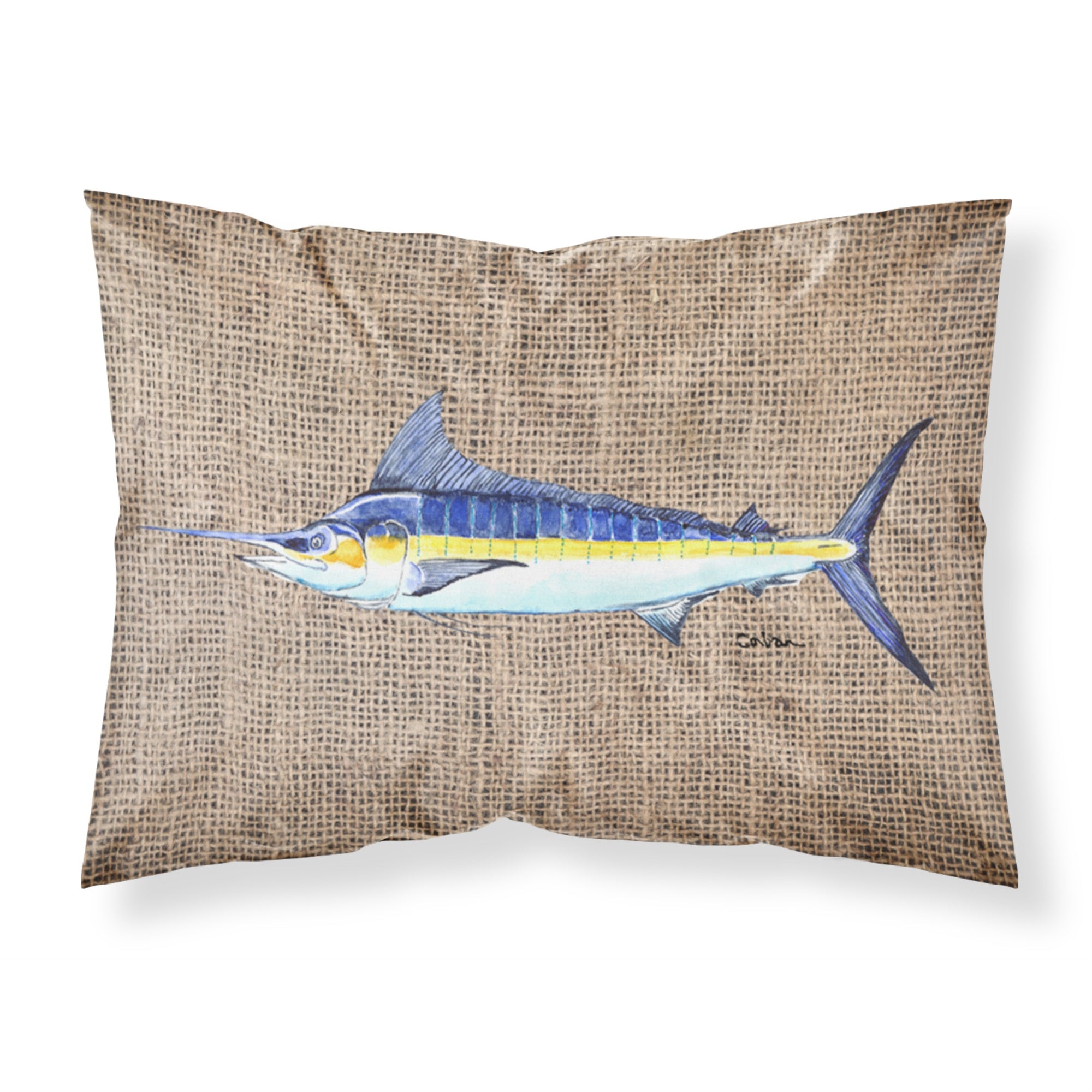 Caroline'S Treasures 8773Pillowcase Fish-Marlin Moisture Wicking Fabric Standard Pillowcase, Large, Multicolor