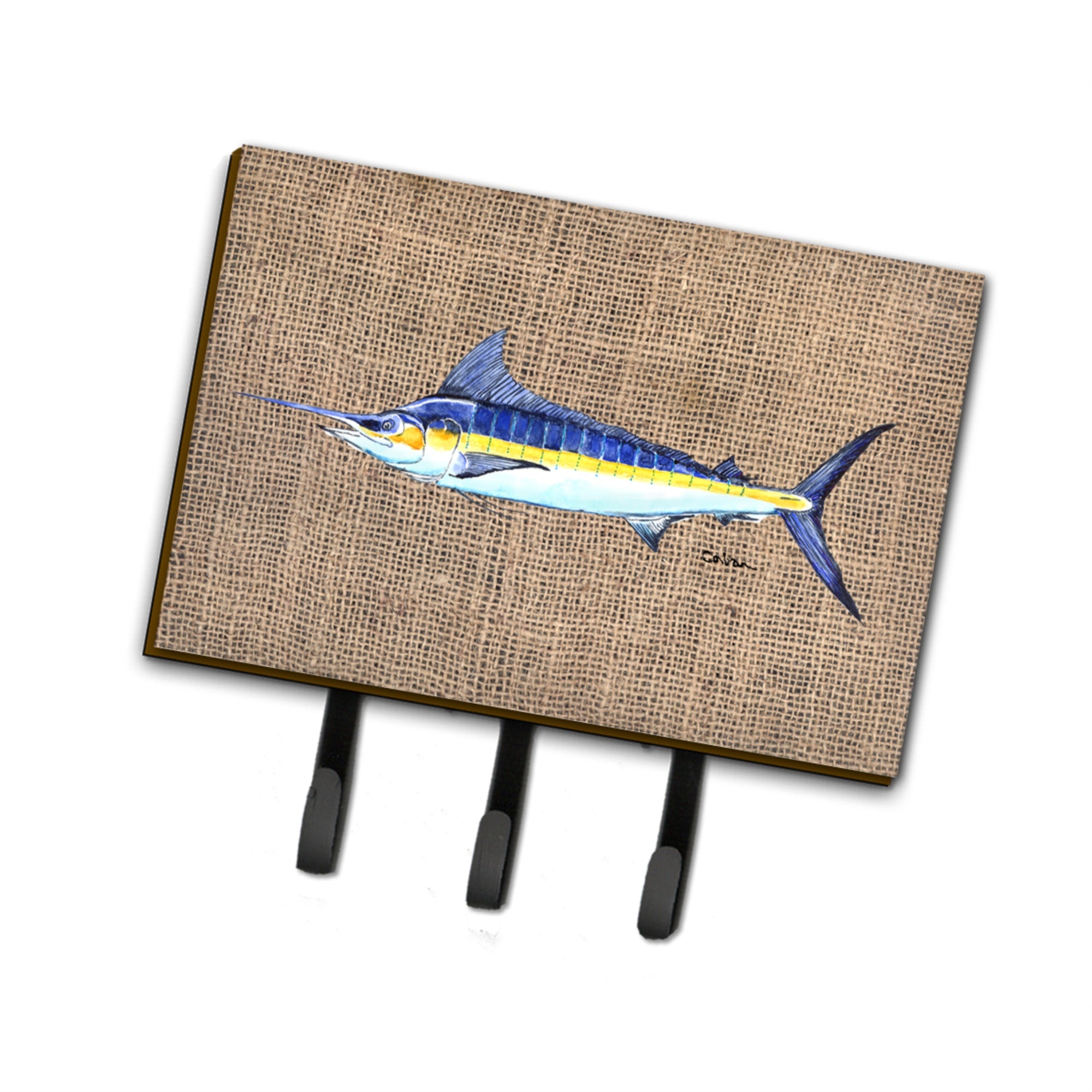 Caroline'S Treasures 8773Th68 Fish-Marlin Leash Holder Or Key Hook, Large, Multicolor