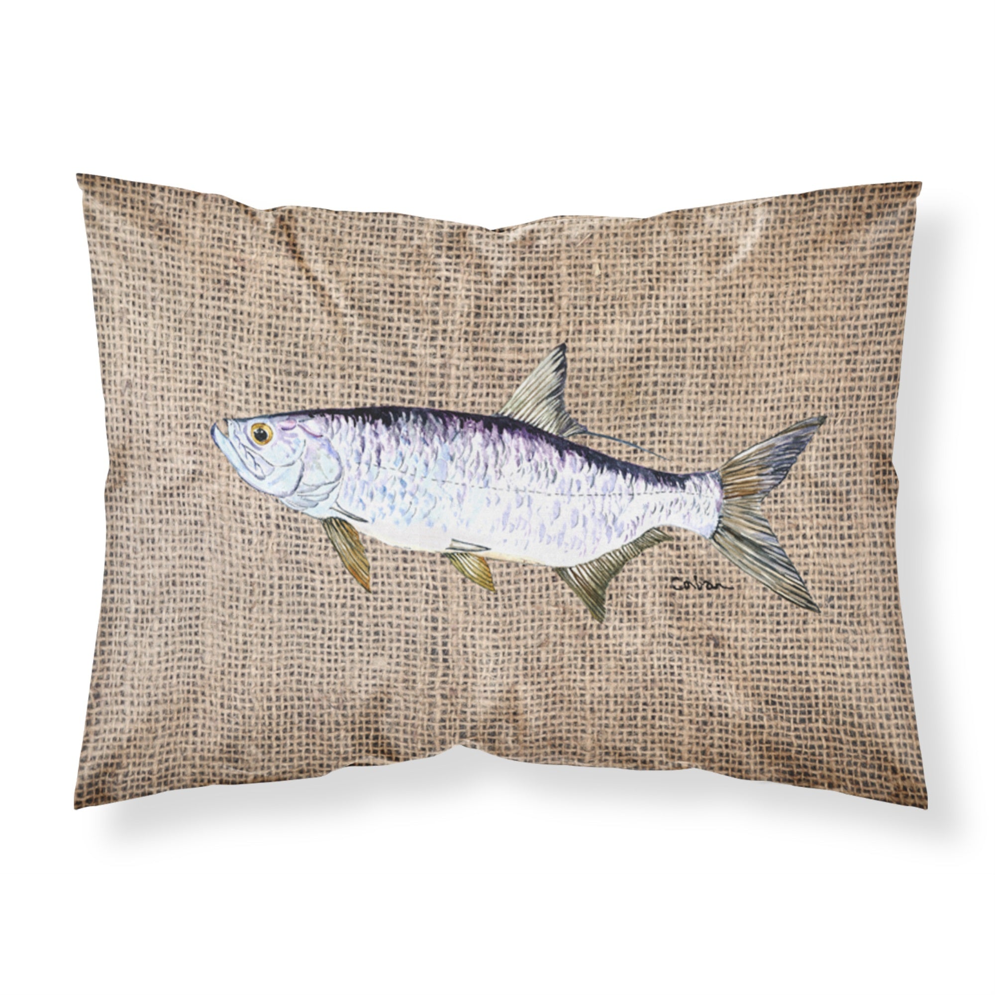 Caroline'S Treasures 8774Pillowcase Fish-Tarpon Moisture Wicking Fabric Standard Pillowcase, Large, Multicolor