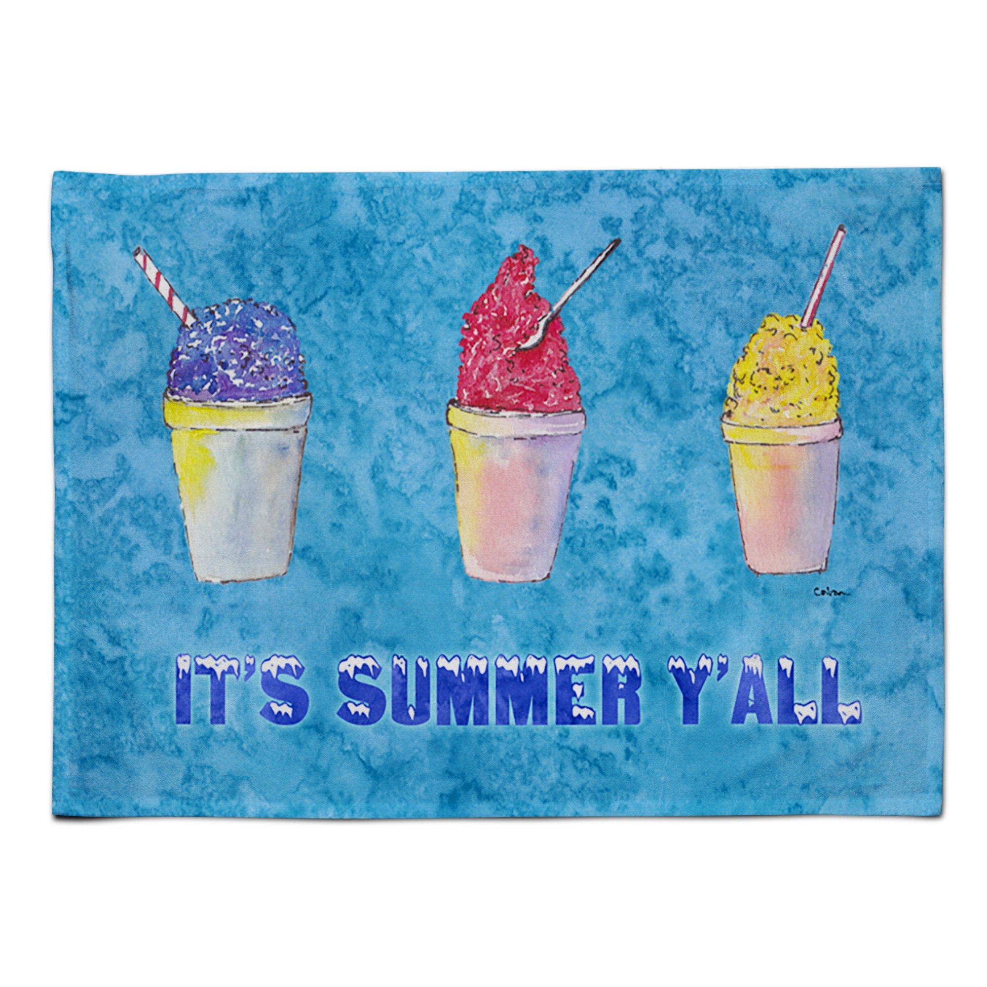 Caroline'S Treasures 8779Plmt Snowballs Fabric Placemat, Multicolor