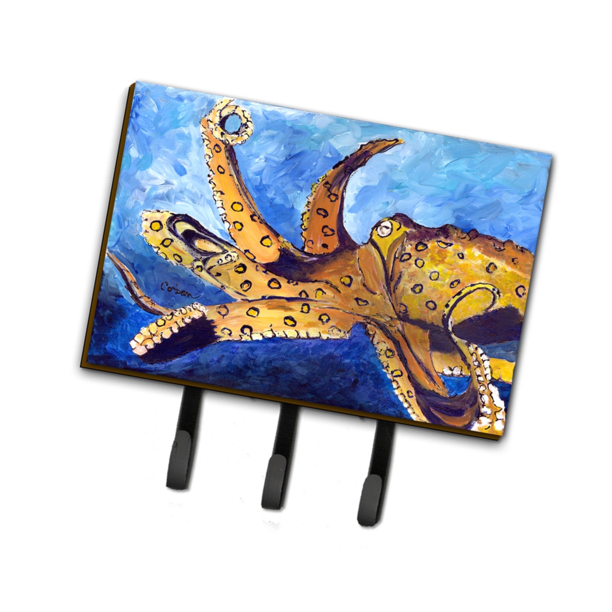 Caroline'S Treasures 8794Th68 Octopus Leash Or Key Holder, Large, Multicolor
