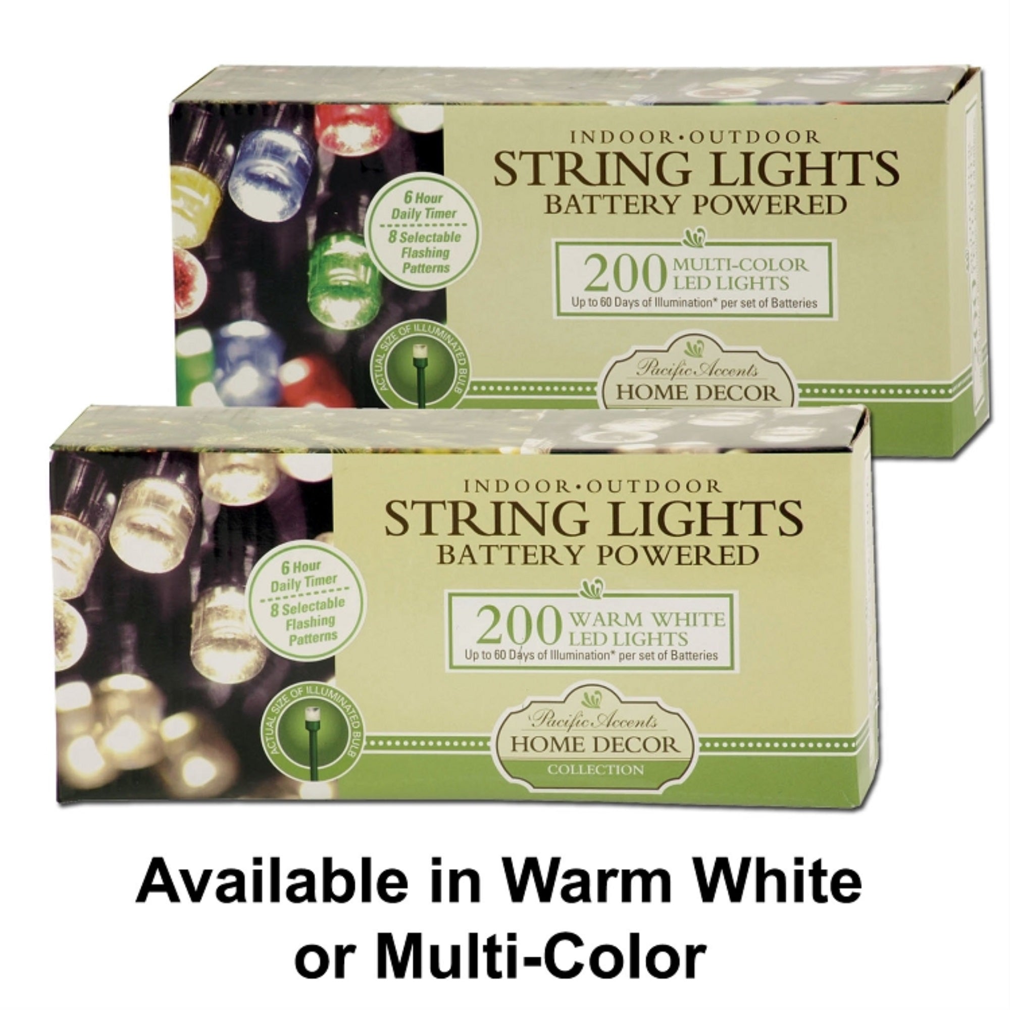 Battery Operated String Lights 50/100/200 Led