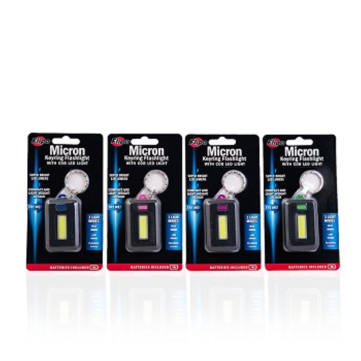 Micron Keyring Flashlight With Cob Led Light