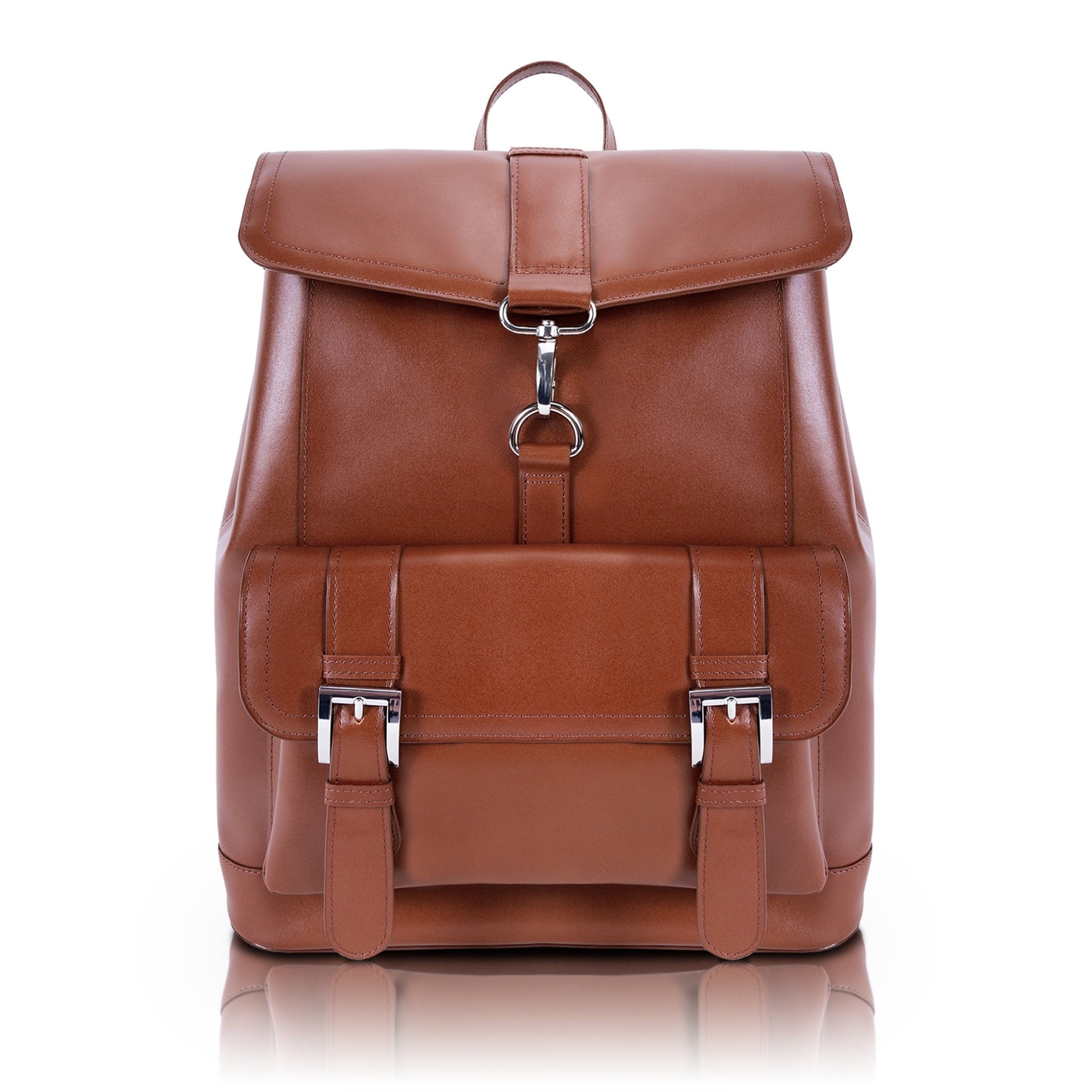 L Series | HAGEN | 15 Leather Laptop Backpack - Brown