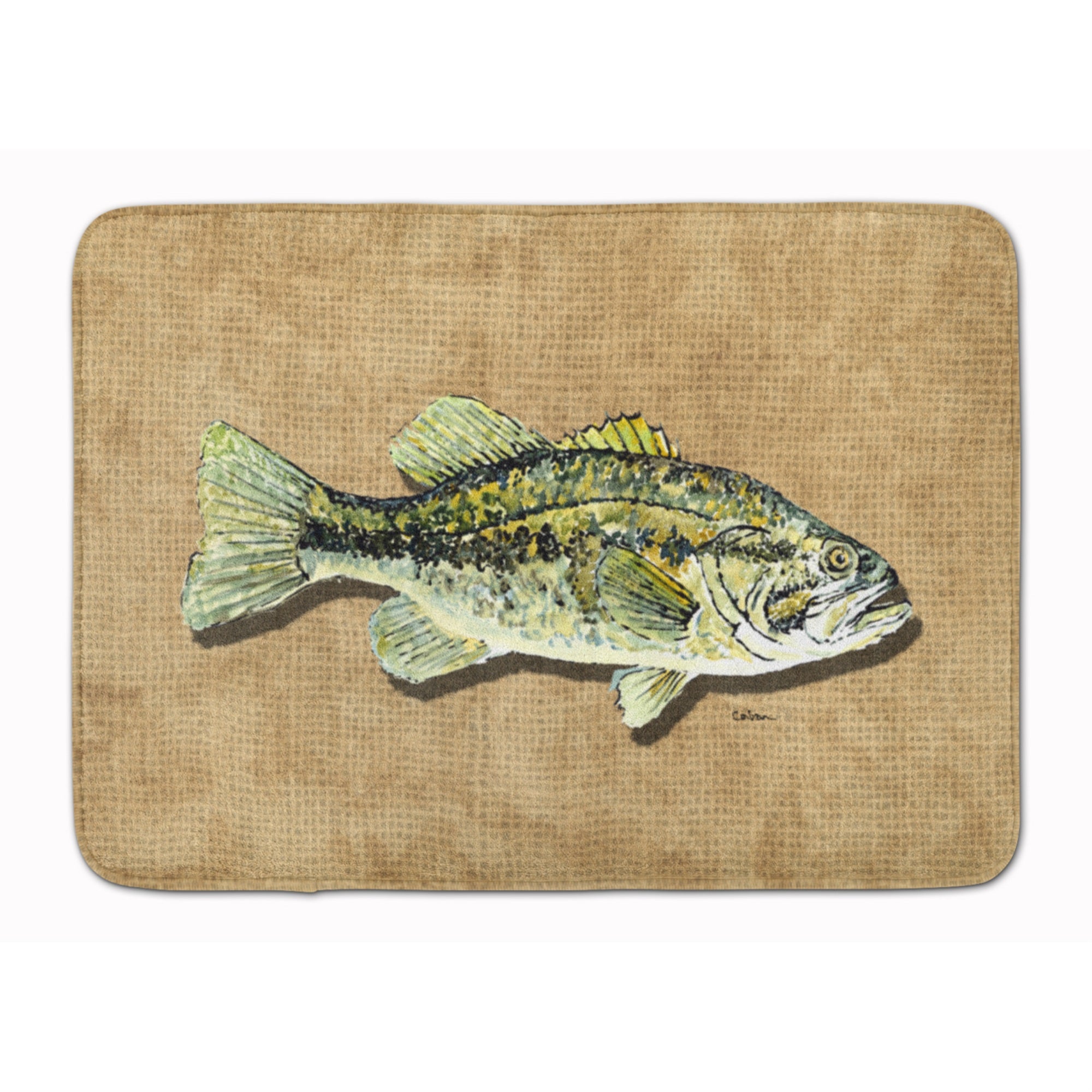 Caroline'S Treasures Small Mouth Bass Floor Mat, 19 X 27, Multicolor