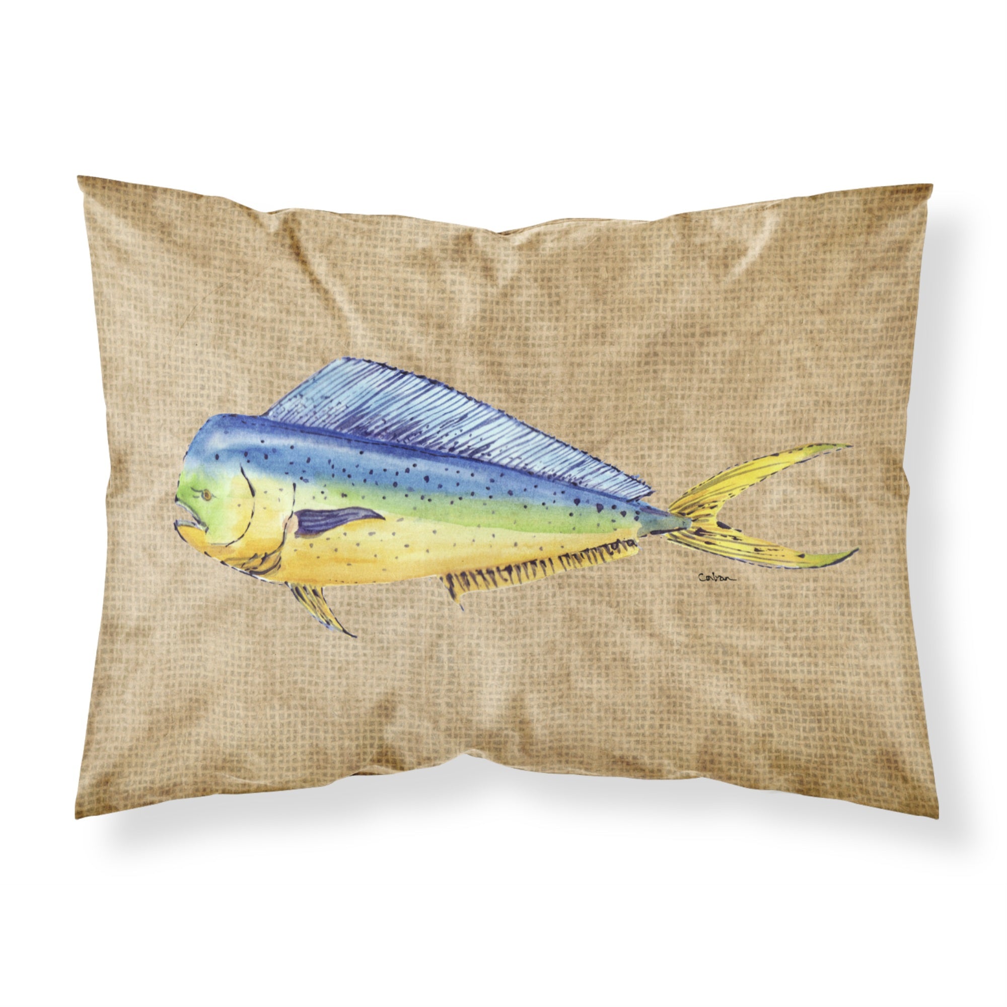Caroline'S Treasures 8810Pillowcase Dolphin Mahi Moisture Wicking Fabric Standard Pillowcase, Large, Multicolor