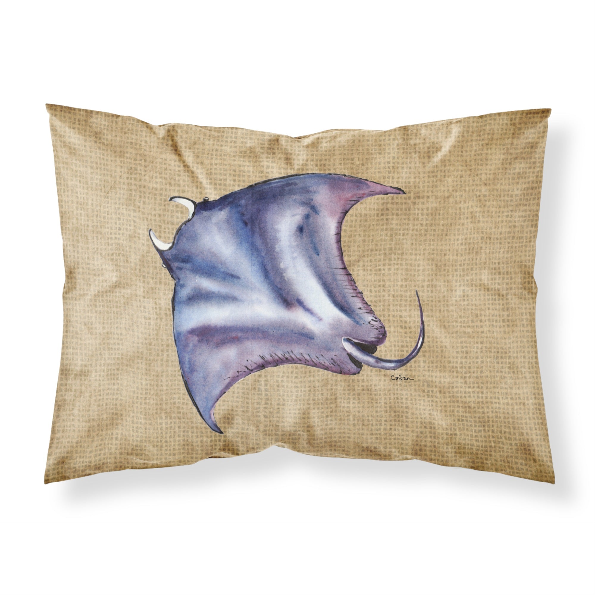 Caroline'S Treasures 8814Pillowcase Stingray Moisture Wicking Fabric Standard Pillowcase, Large, Multicolor