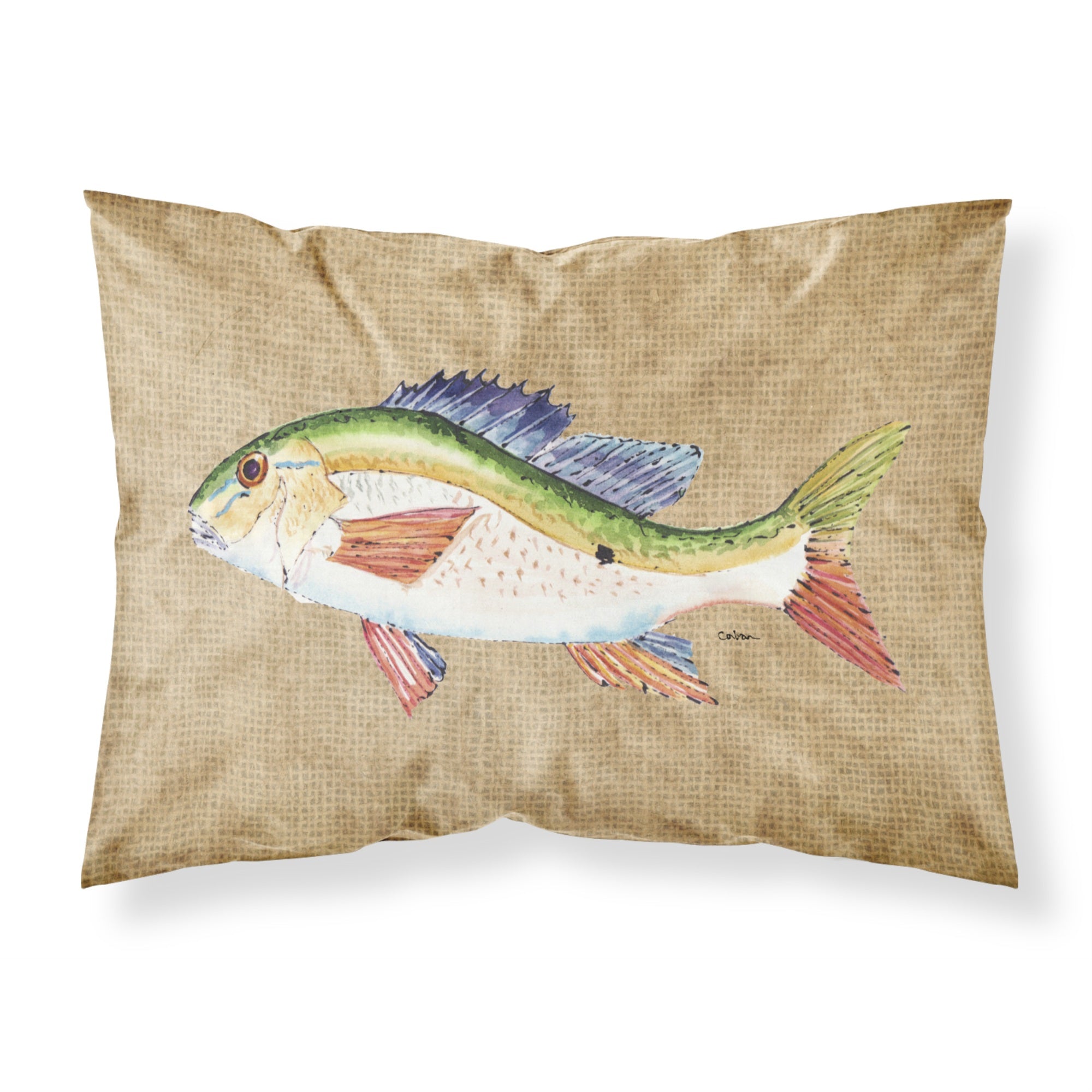 Caroline'S Treasures 8816Pillowcase Rainbow Trout Moisture Wicking Fabric Standard Pillowcase, Large, Multicolor