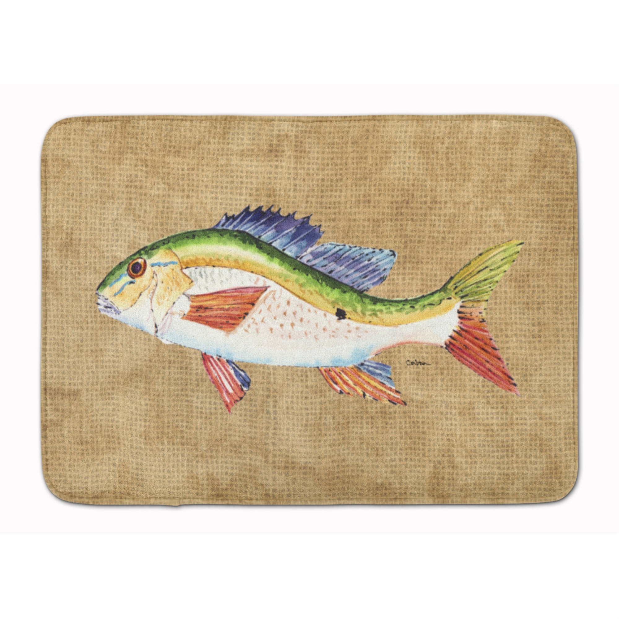 Caroline'S Treasures Rainbow Trout Floor Mat, 19 X 27, Multicolor