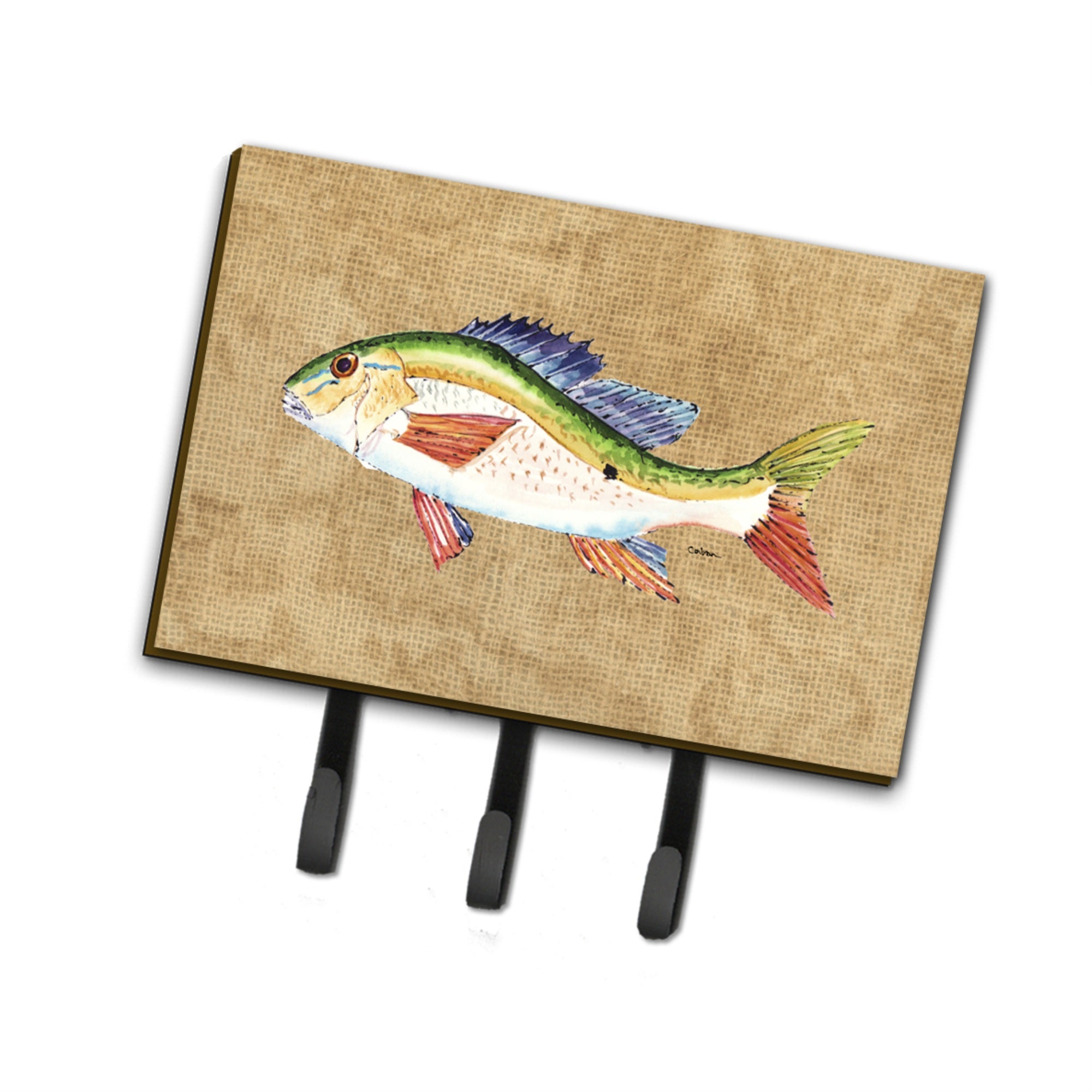 Caroline'S Treasures 8816Th68 Rainbow Trout Leash Or Key Holder, Large, Multicolor