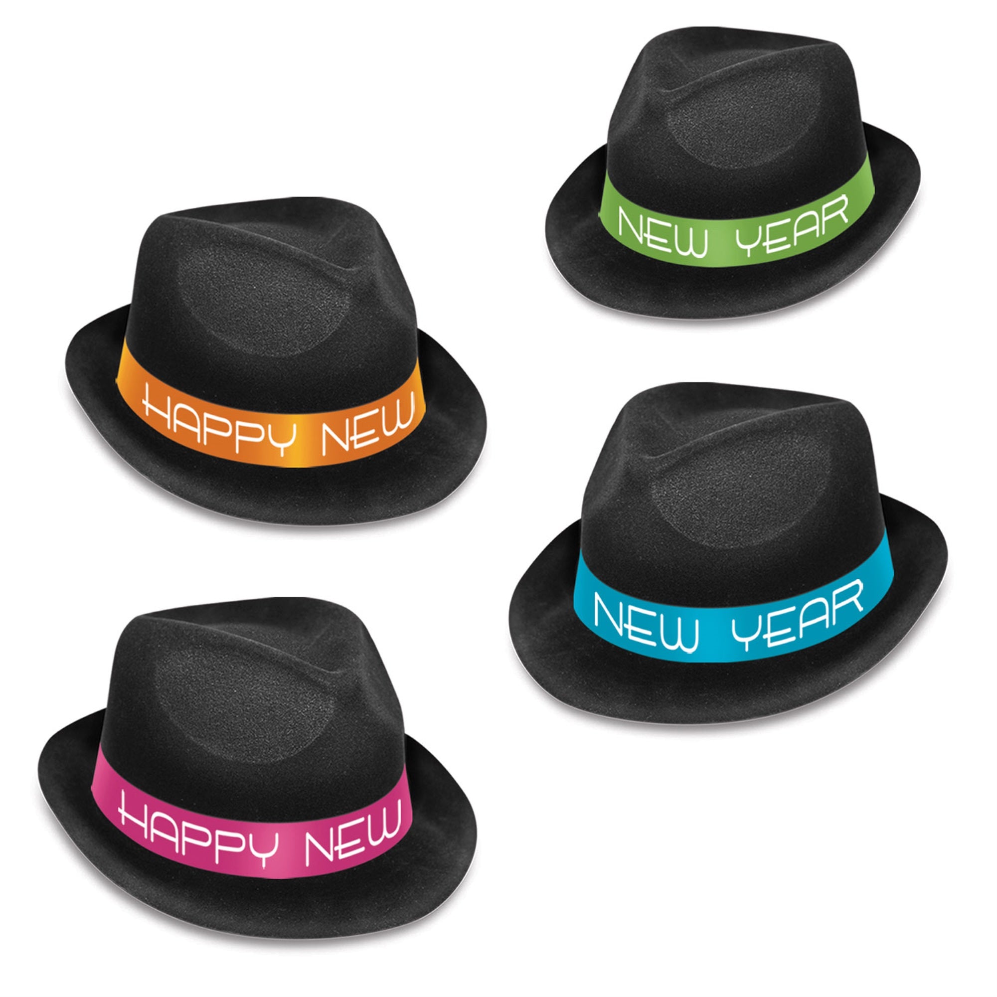 Neon Glow Chairman Hats, (Pack Of 25)
