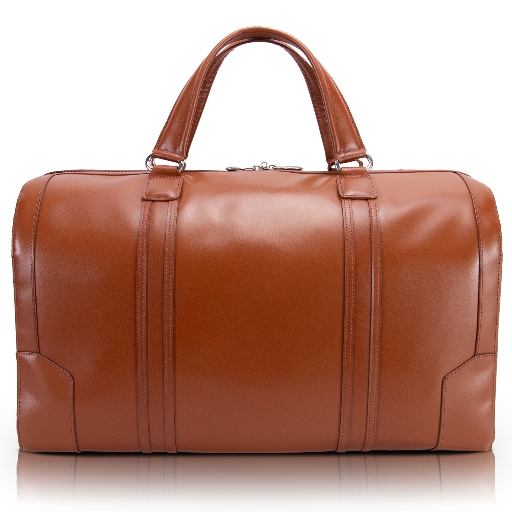 L Series | KINZIE | 20 Carry-all Leather Duffel - Brown