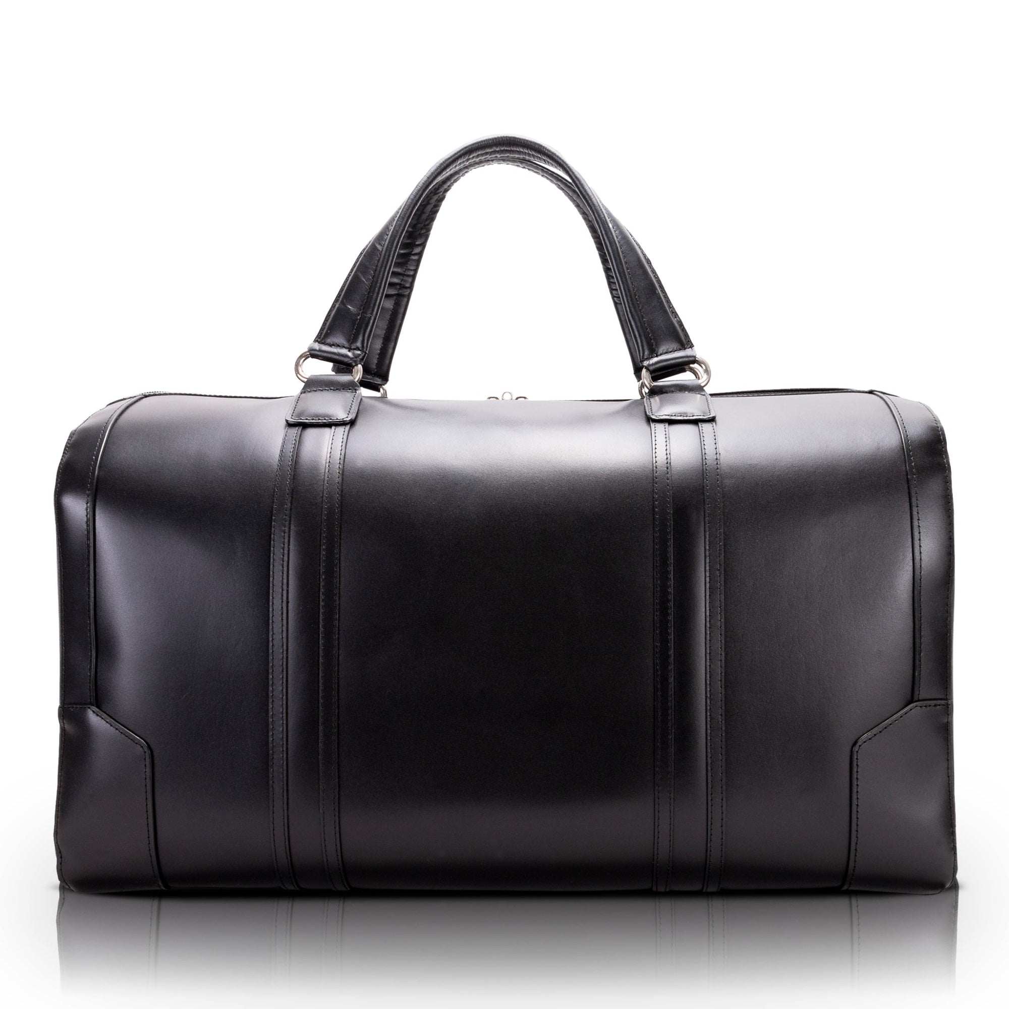 L Series | Kinzie | 20 Carry-All Leather Duffel - Black