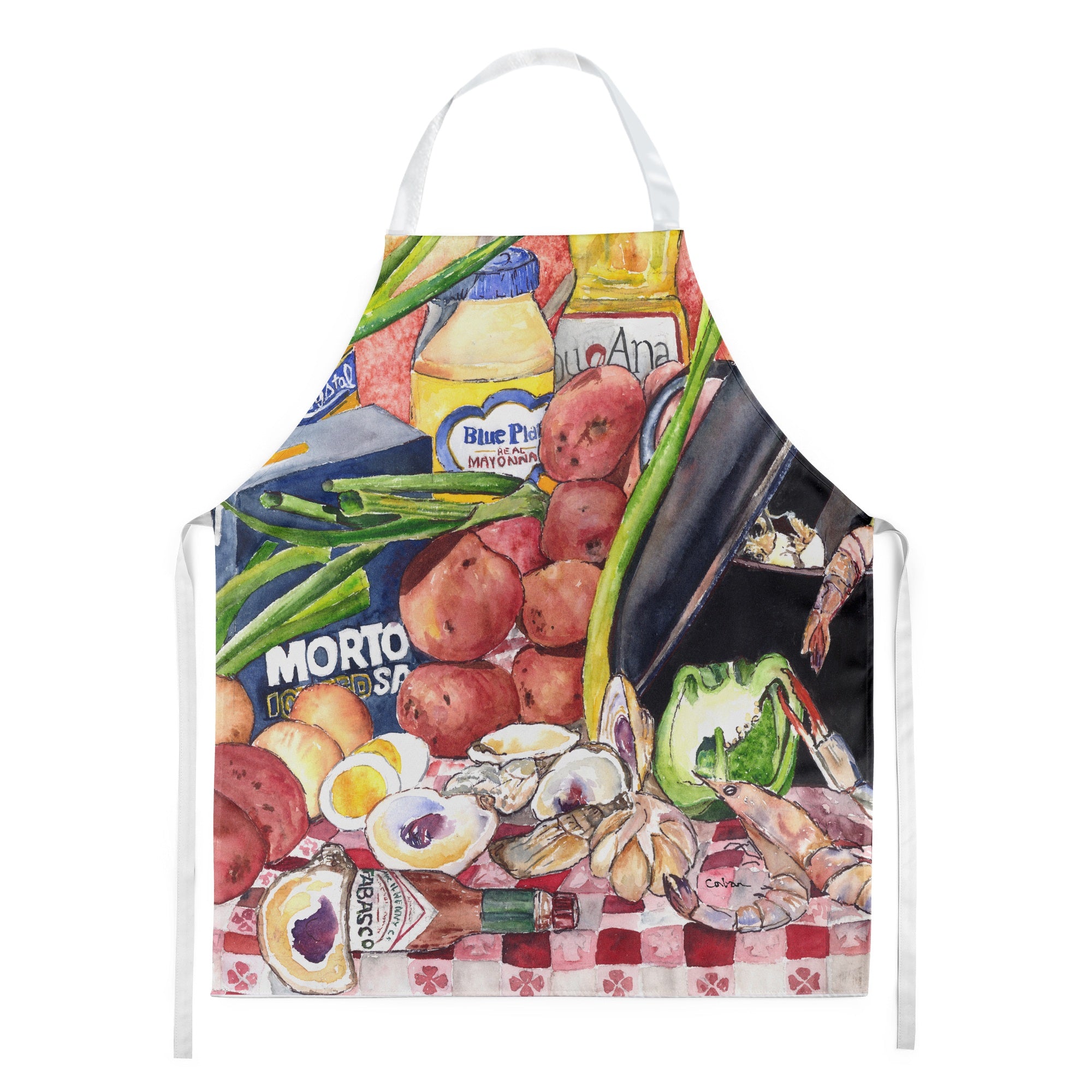 Caroline'S Treasures 8825-1Apron Gumbo And Potato Salad Apron, Large, Multicolor