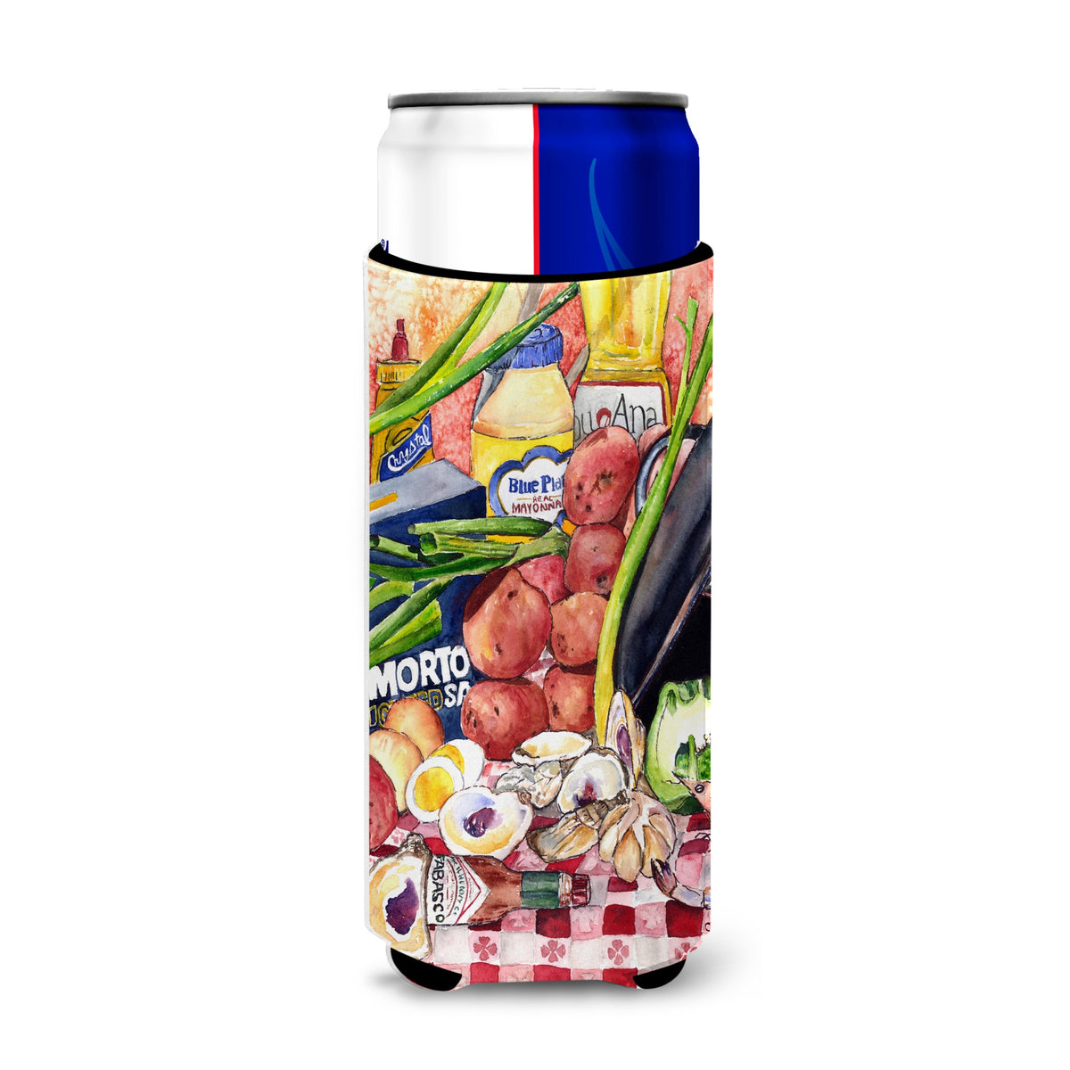 Recipe For Gumbo And Potato Salad  Flag Ultra Beverage Insulators For Slim Cans 8825-1Muk