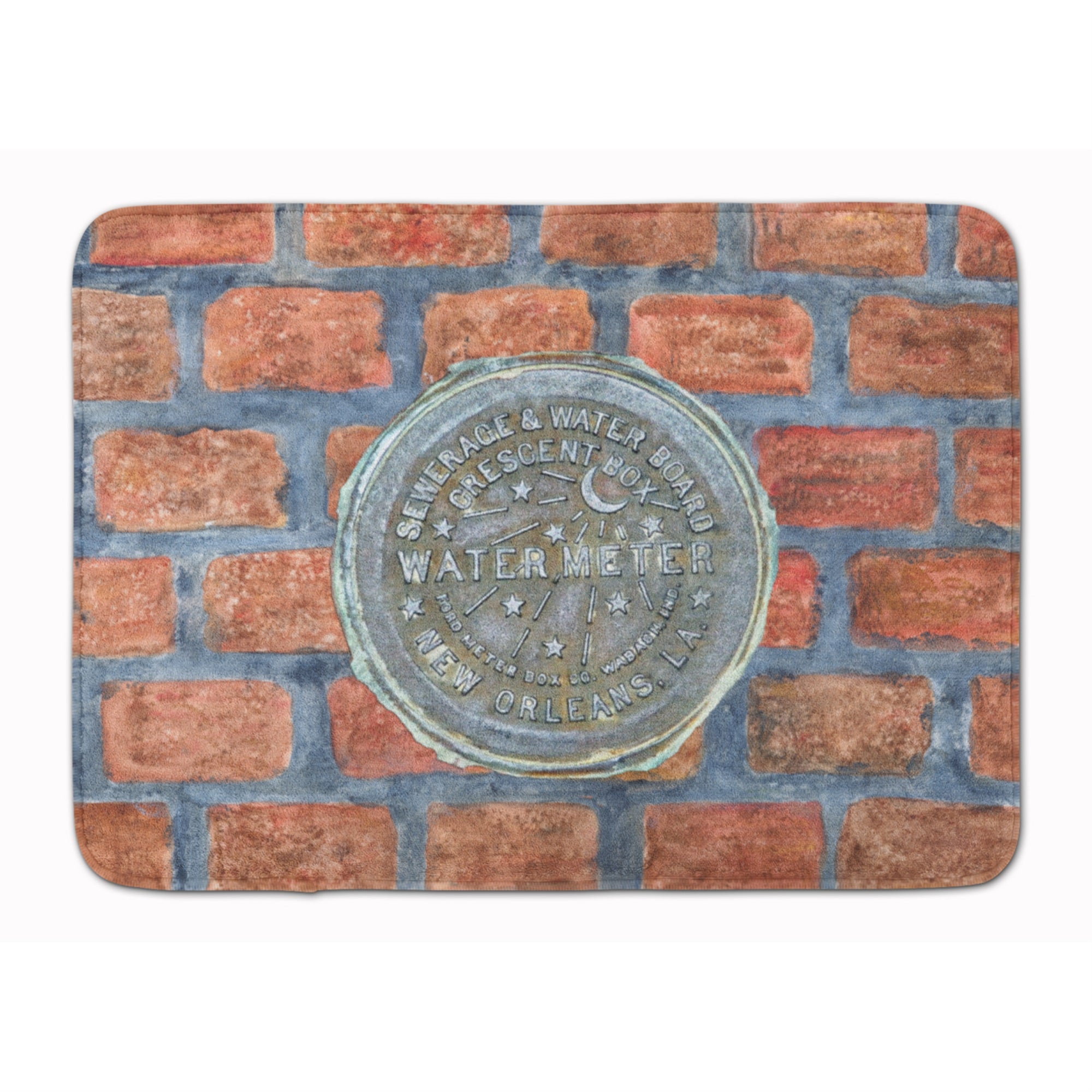 Caroline'S Treasures New Orleans Watermeter On Bricks Floor Mat, 19 X 27, Multicolor