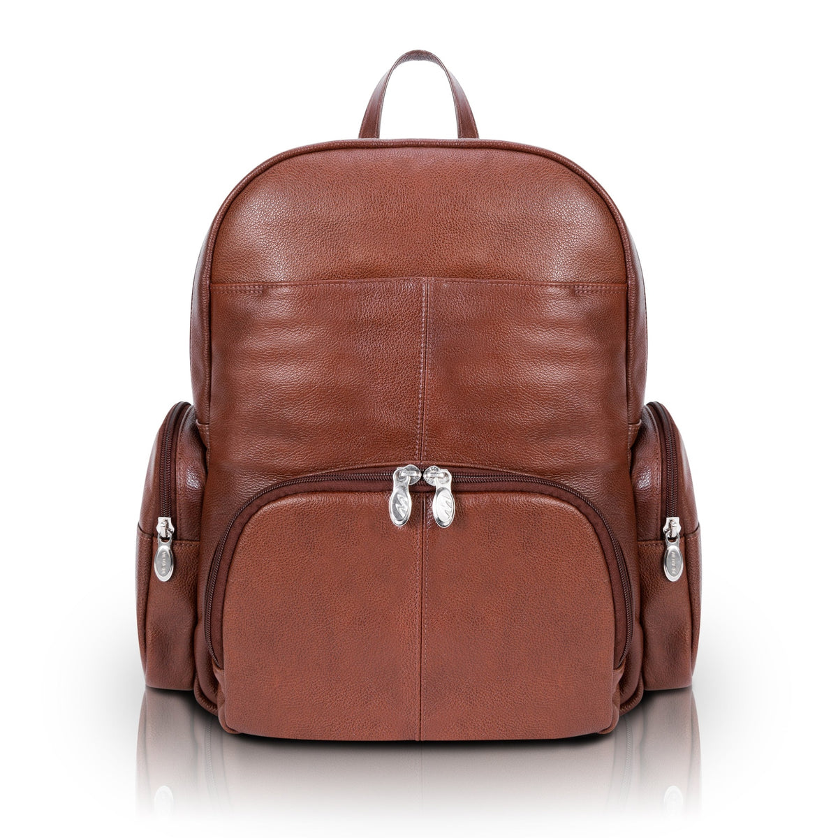 S Series | Cumberland | 15 Leather Dual Compartment Laptop Backpack - Brown