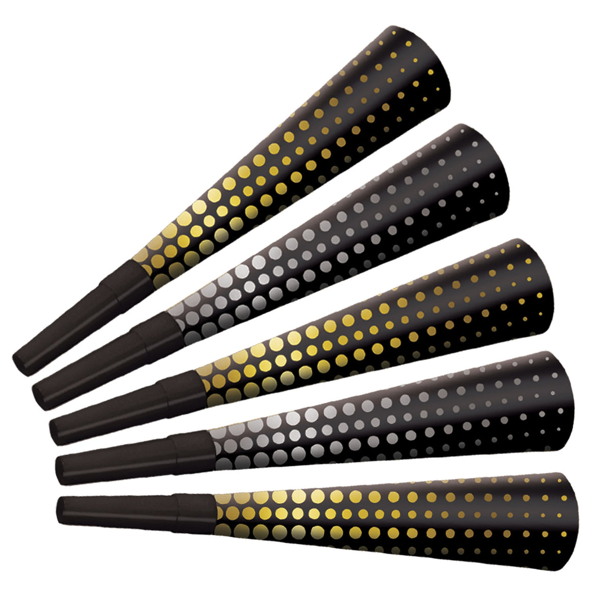 Silver & Gold Cheers To The Ny Horns, (Pack Of 100)