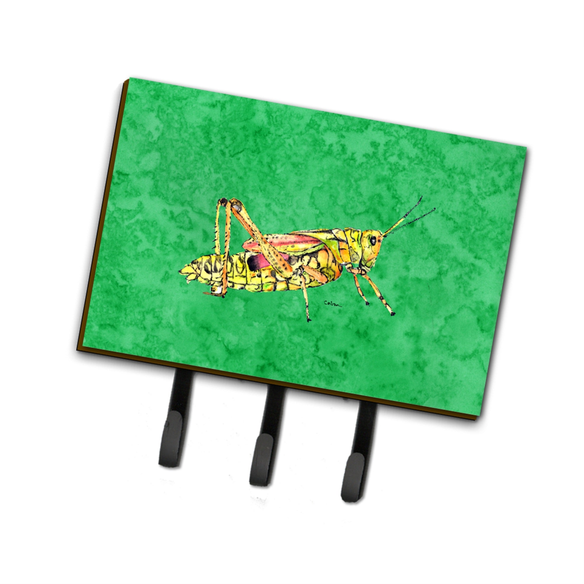 Caroline'S Treasures 8849Th68 Grasshopper On Green Leash Or Key Holder, Large, Multicolor