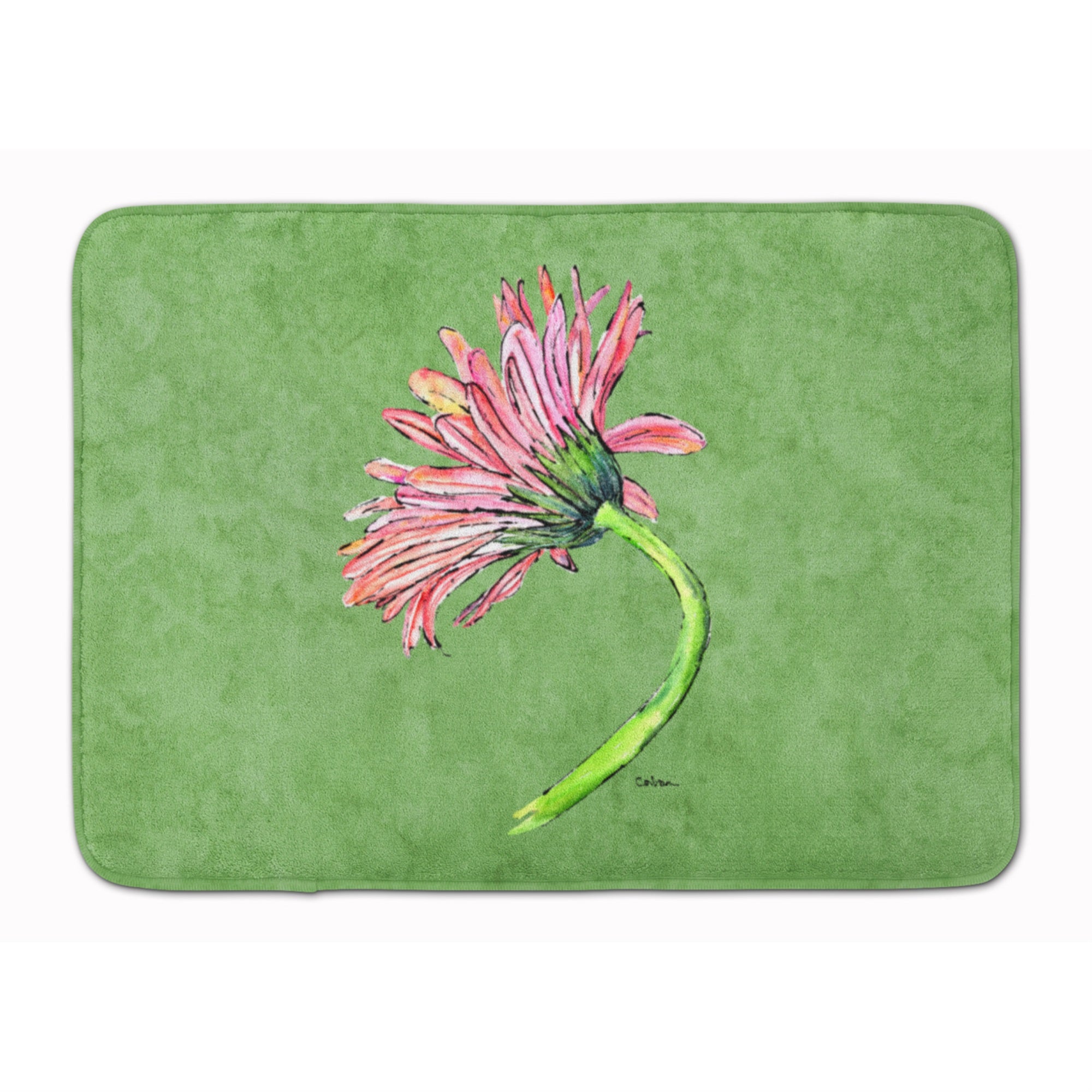 Caroline'S Treasures Gerber Daisy Pink Floor Mat, 19 X 27, Multicolor