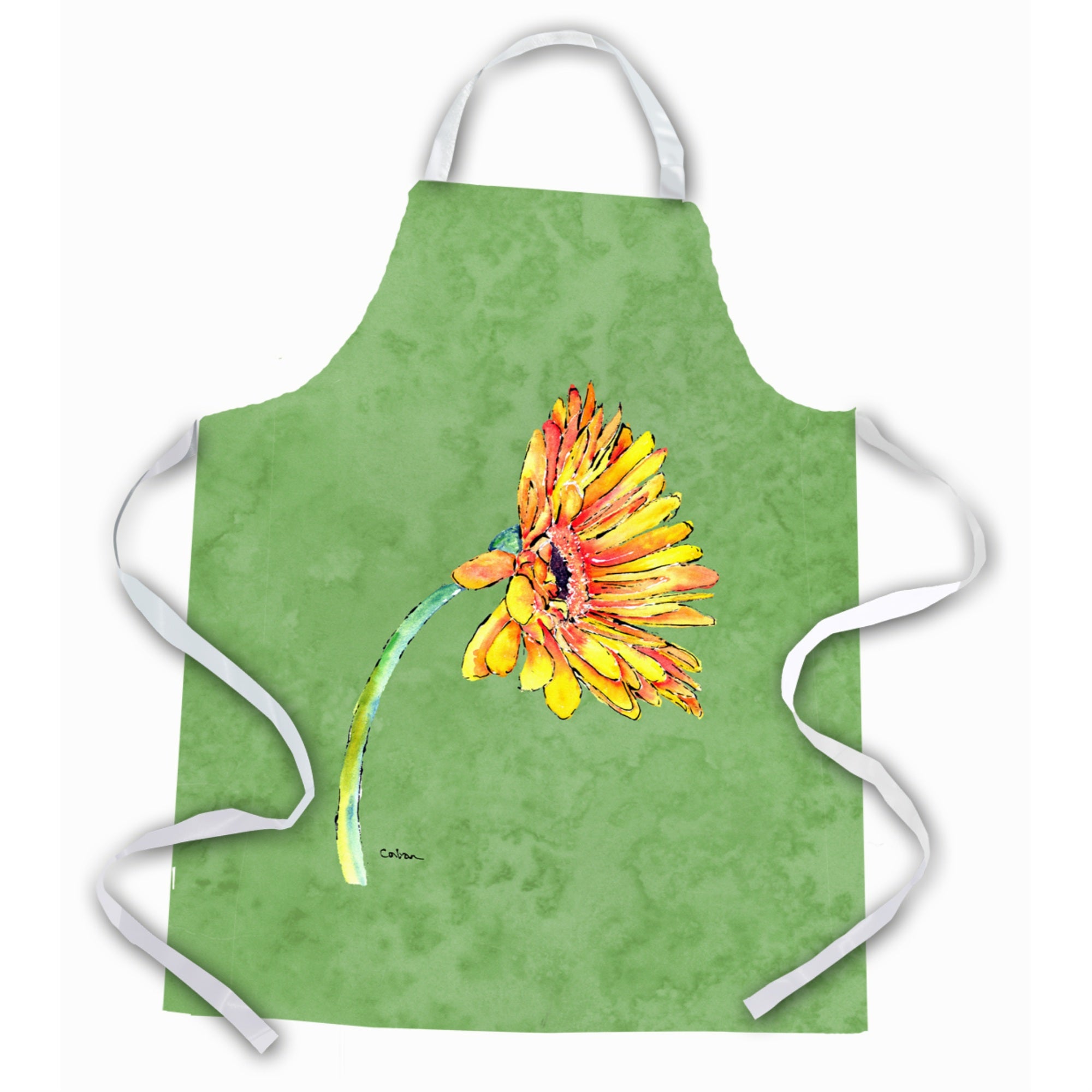 Caroline'S Treasures 8854Apron Gerber Daisy Orange Apron, Large, Multicolor