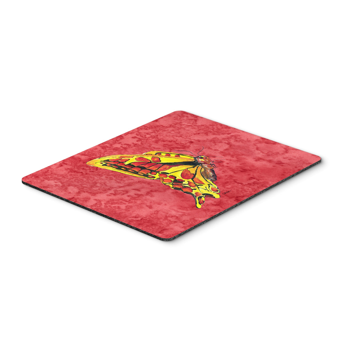 Caroline'S Treasures Butterfly On Red Mouse Pad/Hot Pad/Trivet (8862Mp)
