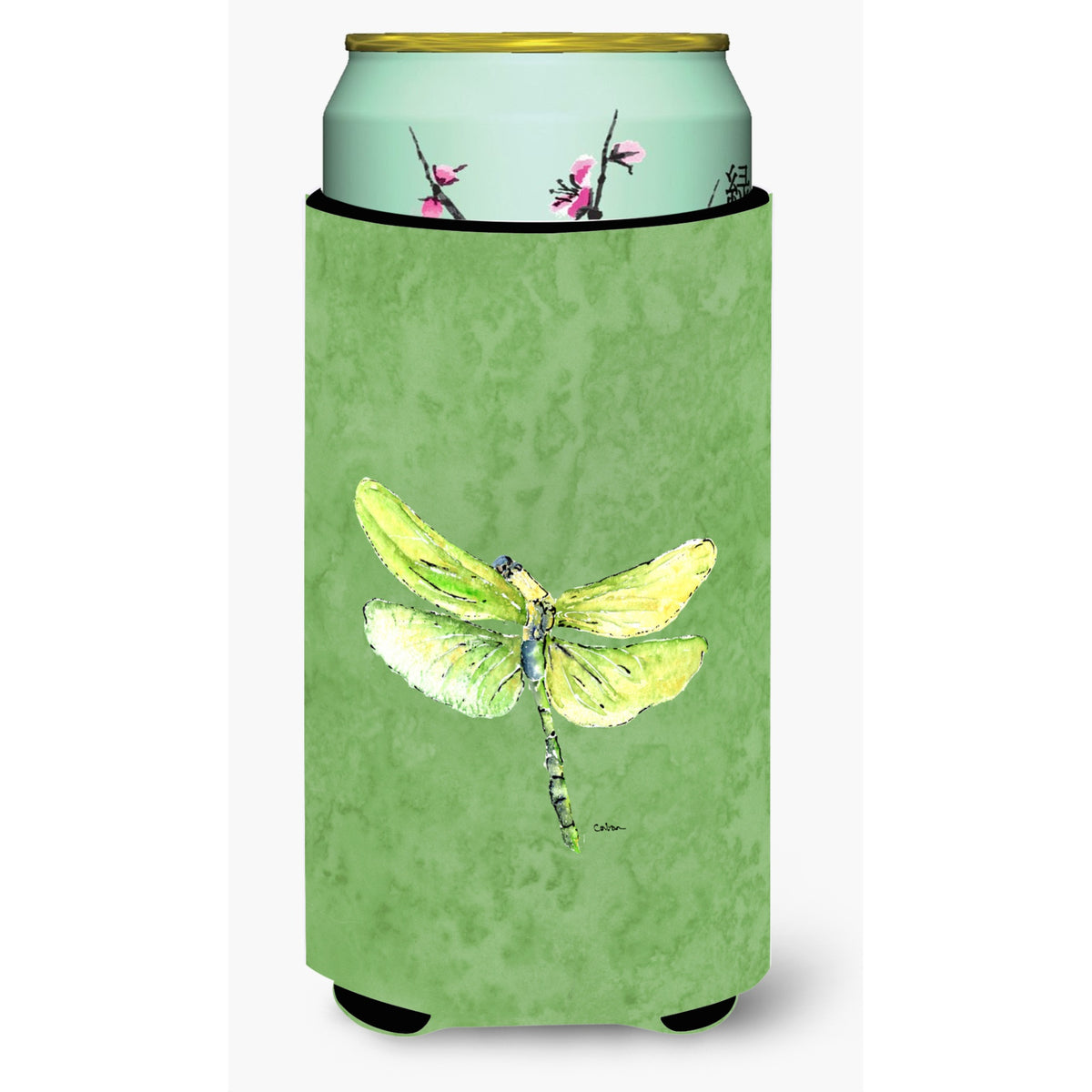 Dragonfly On Avacado  Tall Boy Beverage Insulator Beverage Insulator Hugger