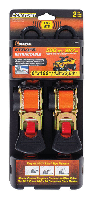 Tiedown Retrctbl 6' 500# (Pack Of 1)