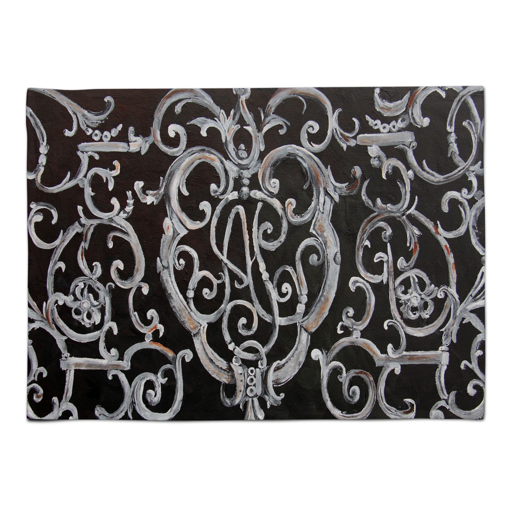 Caroline'S Treasures 8927Plmt Ironwork Fence Fabric Placemat, Multicolor