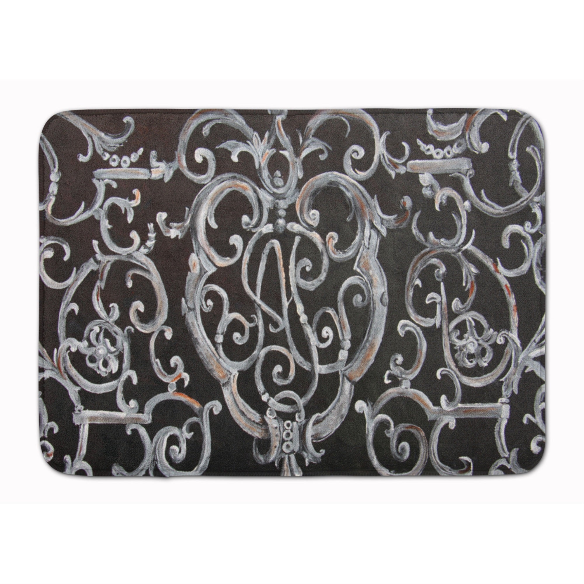 Caroline'S Treasures Ironwork Fence Floor Mat, 19 X 27, Multicolor