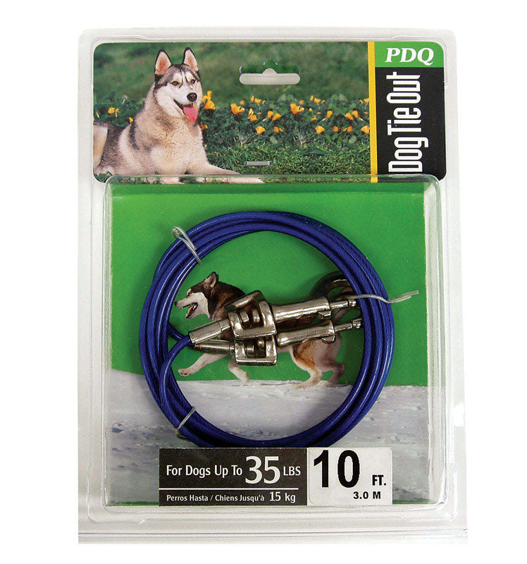 Cable Dog Tie Out 10'Med (Pack Of 1)