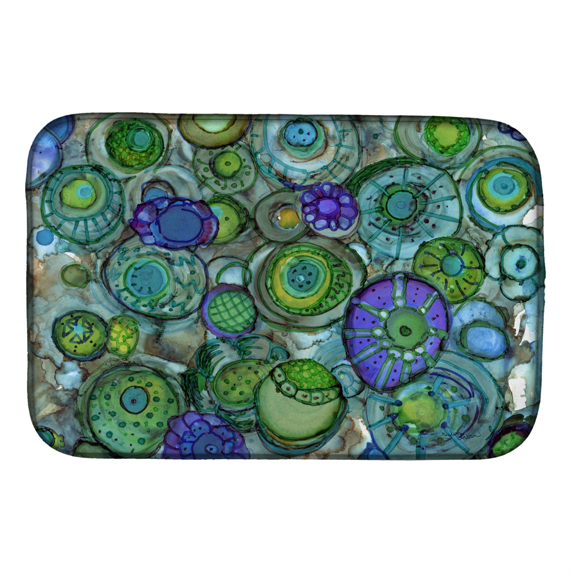 Caroline'S Treasures 8962Ddm Dish Drying Mat, 14 X 21, Multicolor