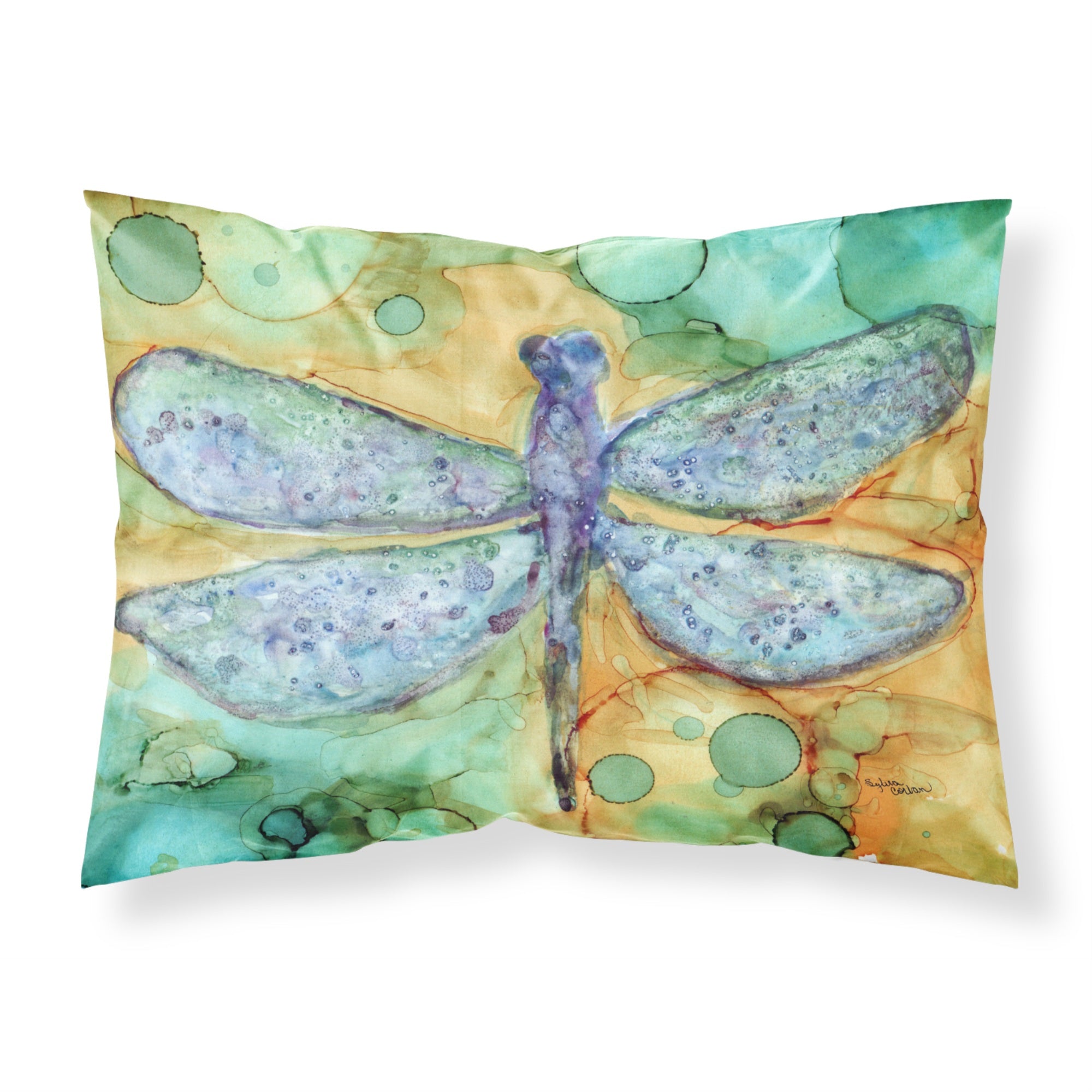 Caroline'S Treasures Abstract Dragonfly Fabric Standard Pillowcase 8967Pillowcase, Multicolor